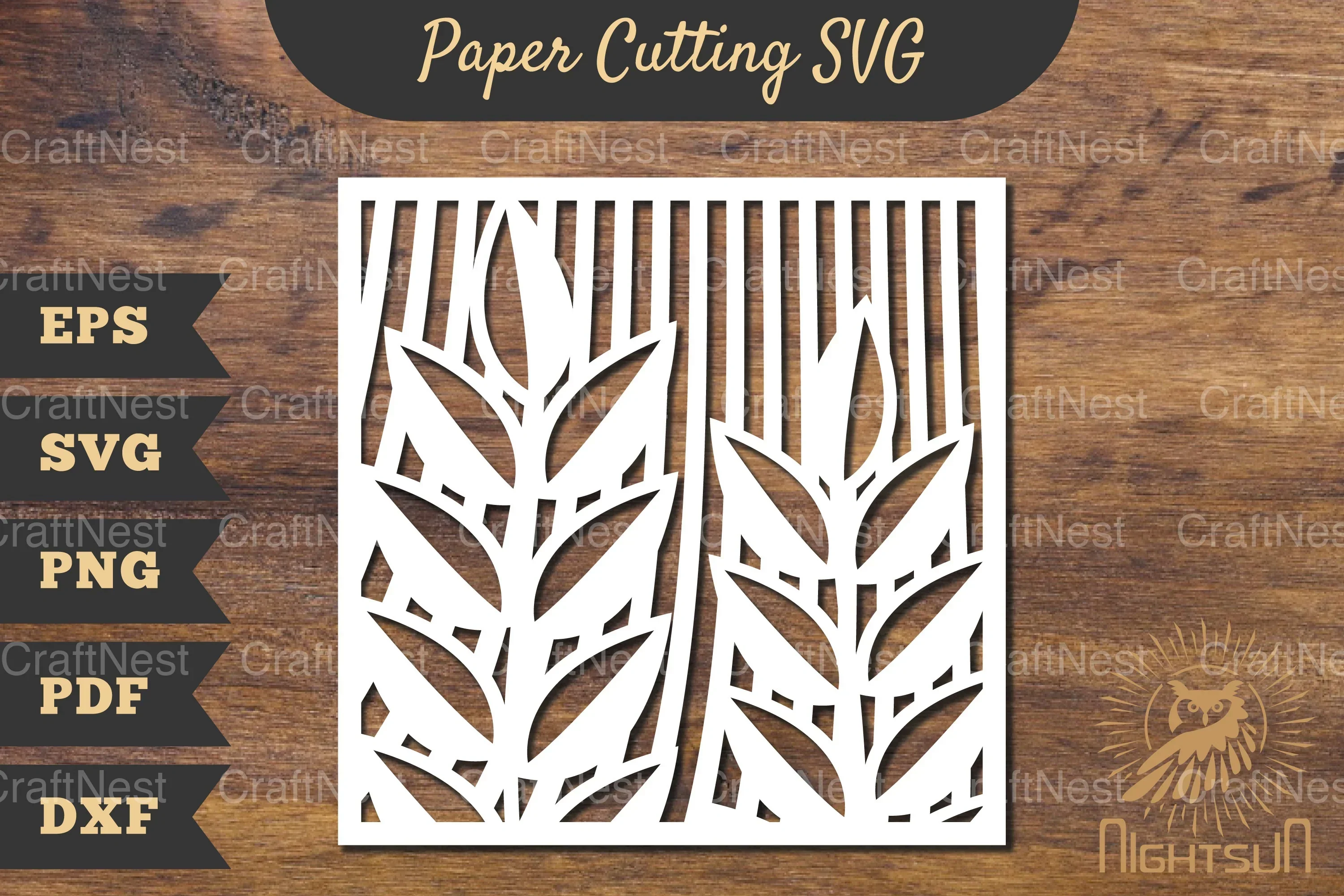 Floral Rectangle Frame Papercut Clipart Bundle
