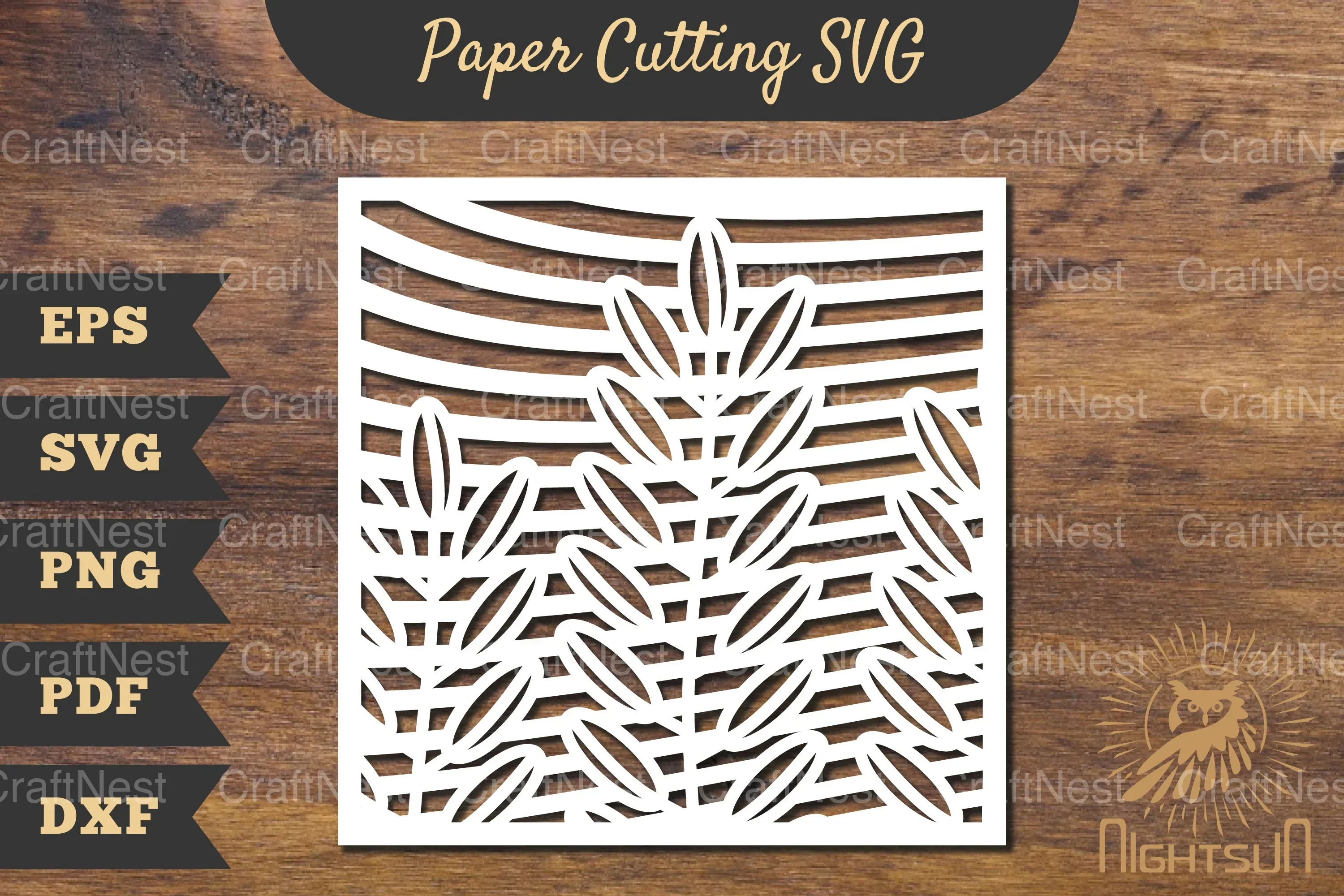 Floral Rectangle Frame Papercut SVG Bundle