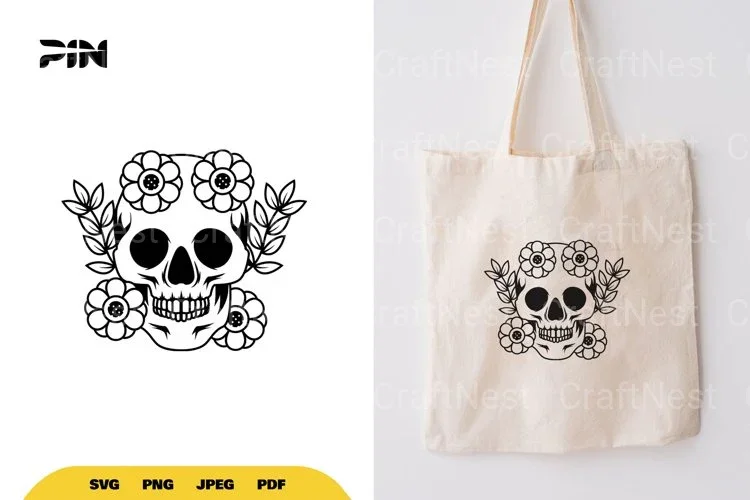 Floral Skull SVG Bundle