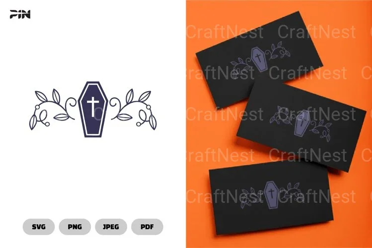 Flourish Halloween Cards SVG Bundle Clipart