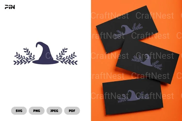 Flourish Halloween Cards SVG Bundle Clipart