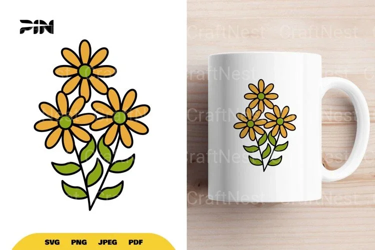Flower Doodle SVG Bundle