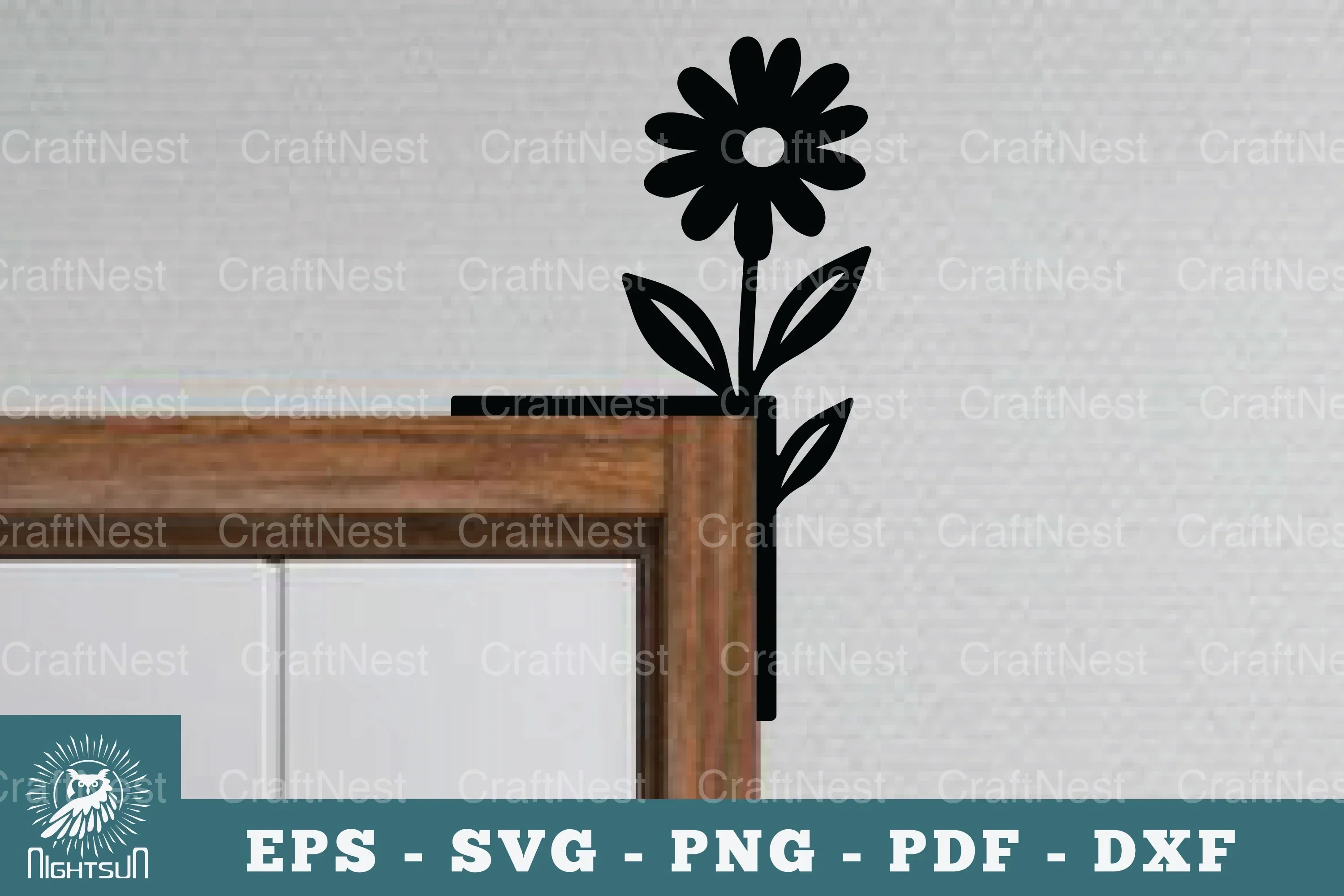 Flower Door Corner Lasercut Design Bundle