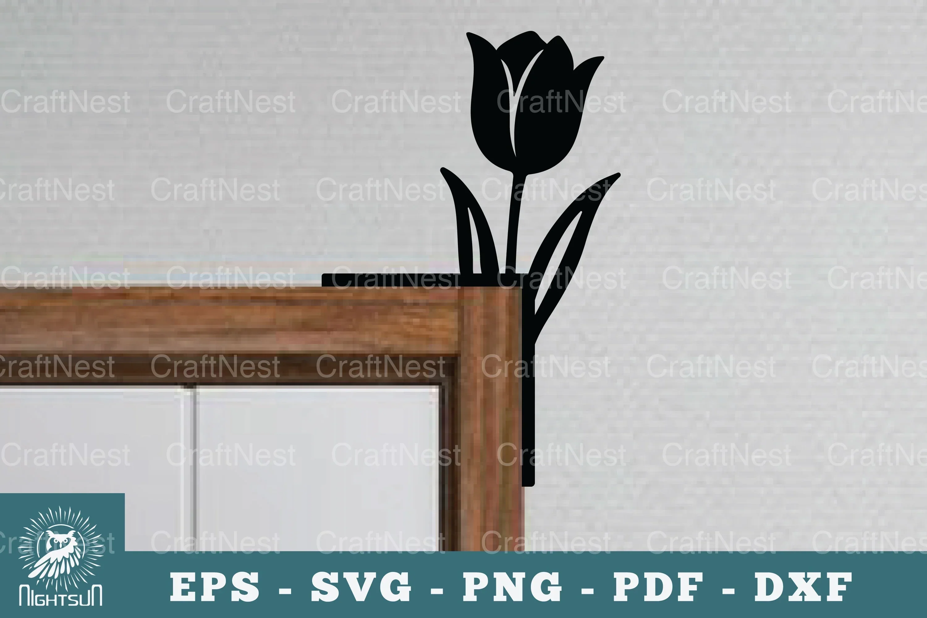 Flower Door Corner Lasercut SVG Bundle
