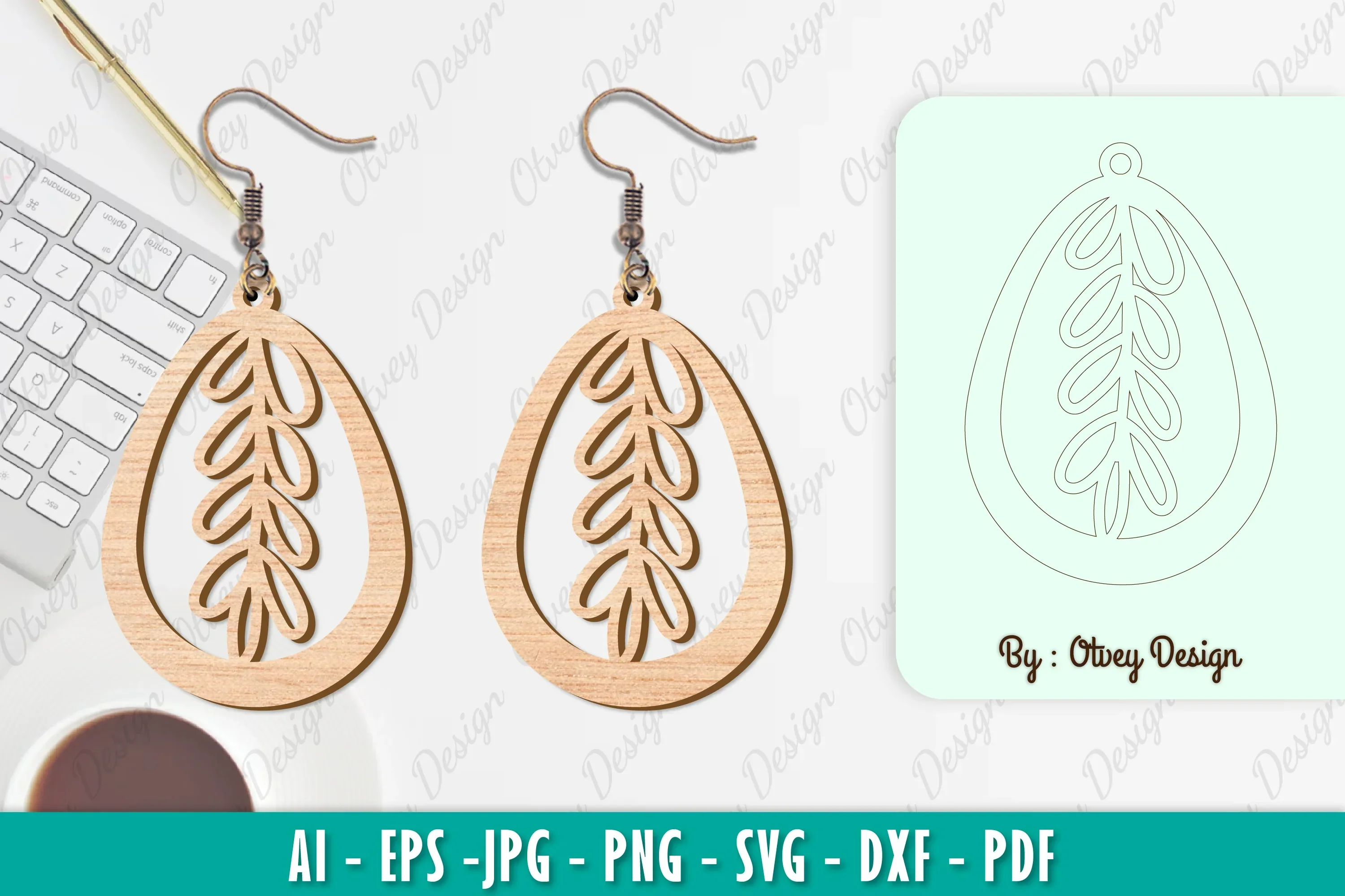 Flower Earring SVG Bundle