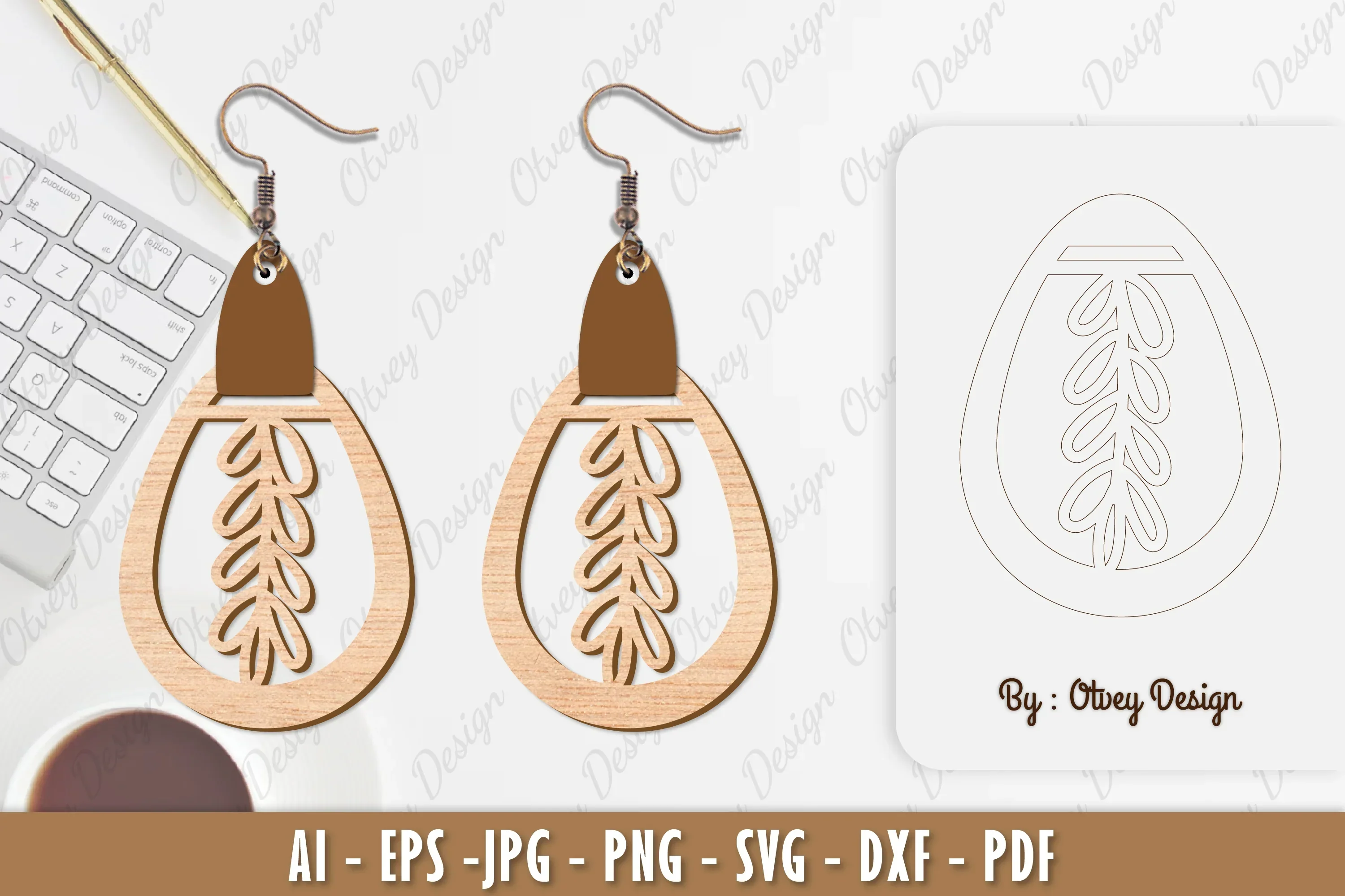 Flower Earring SVG Bundle