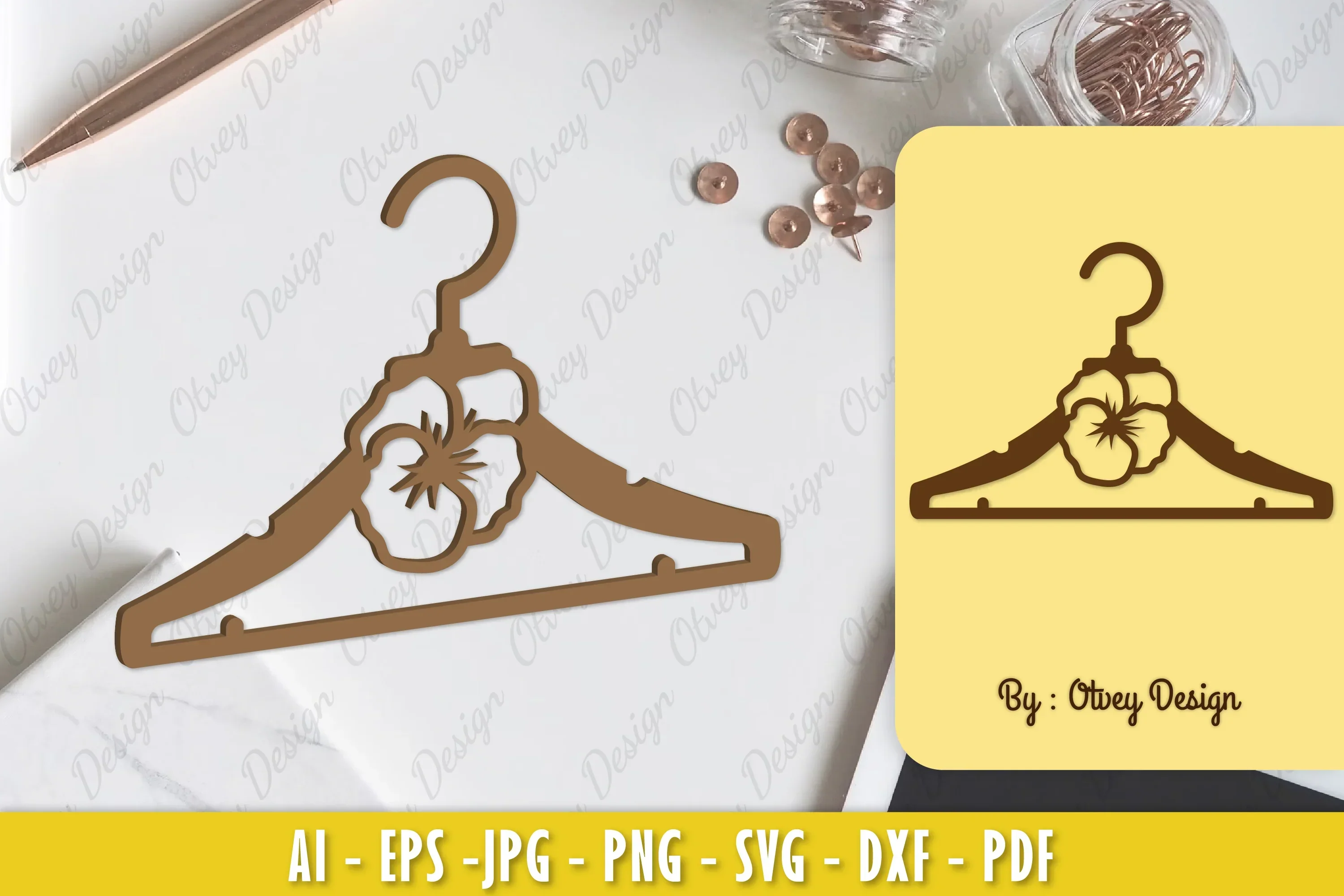 Flower Hanger Laser Cut SVG Bundle