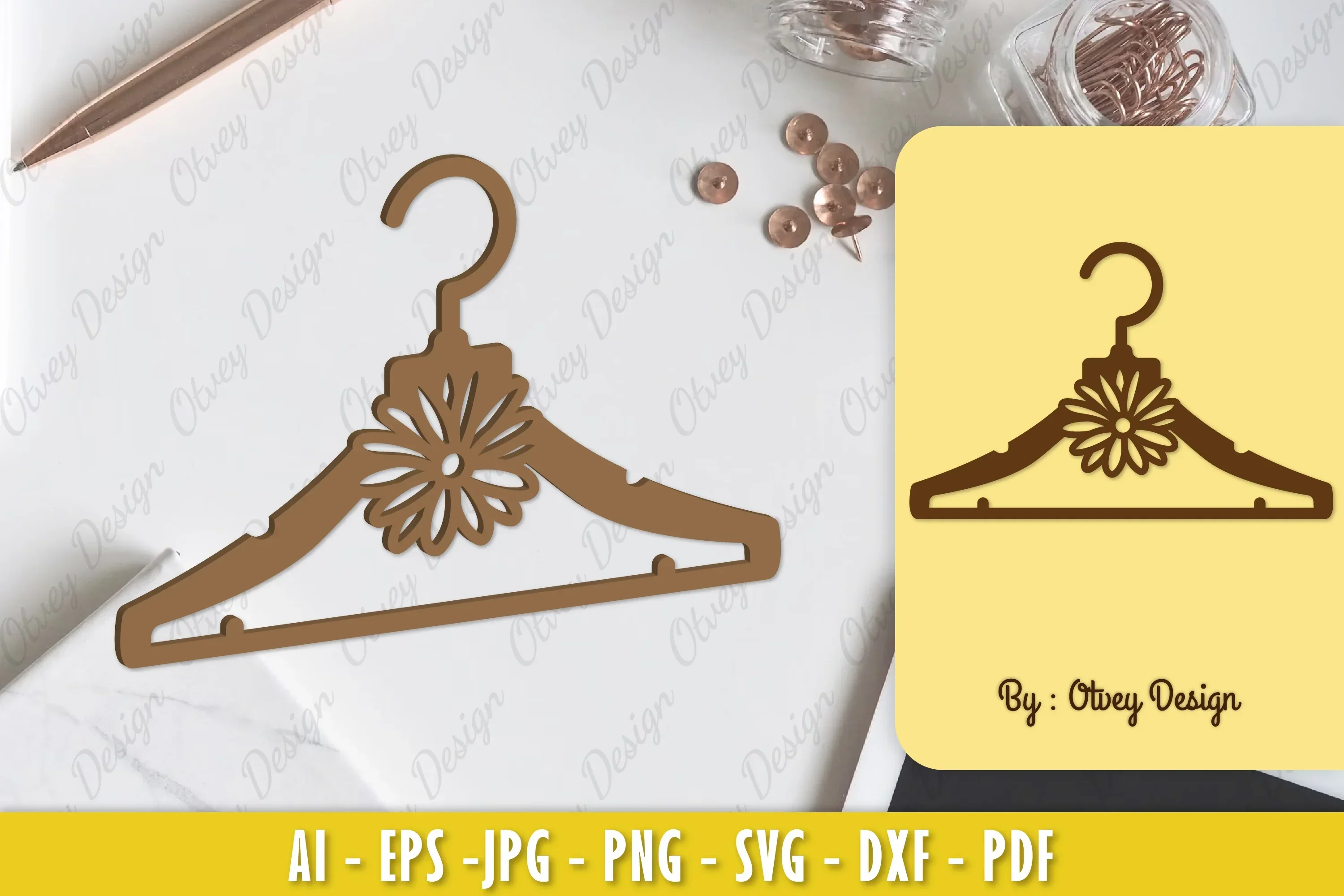 Flower Hanger Laser Cut SVG Bundle