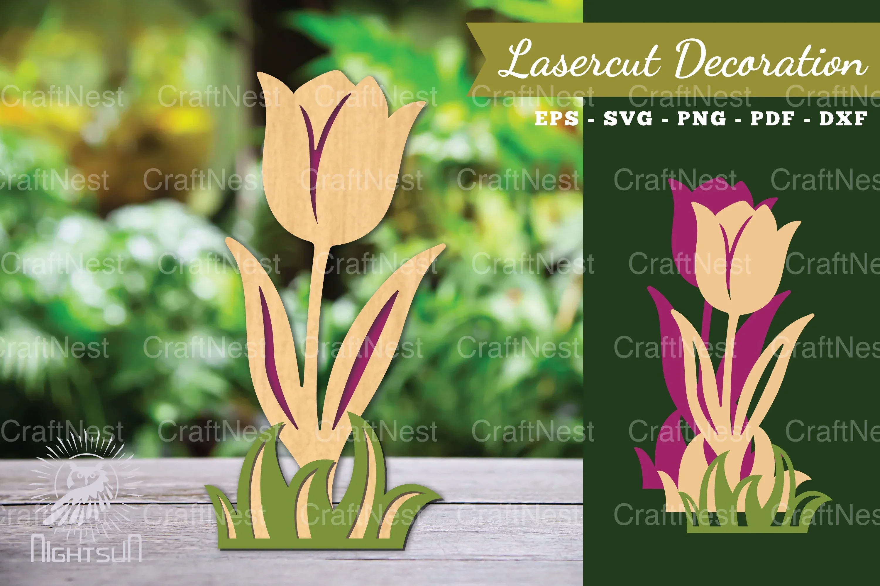 Flower Laser Cut Decoration Clipart Bundle
