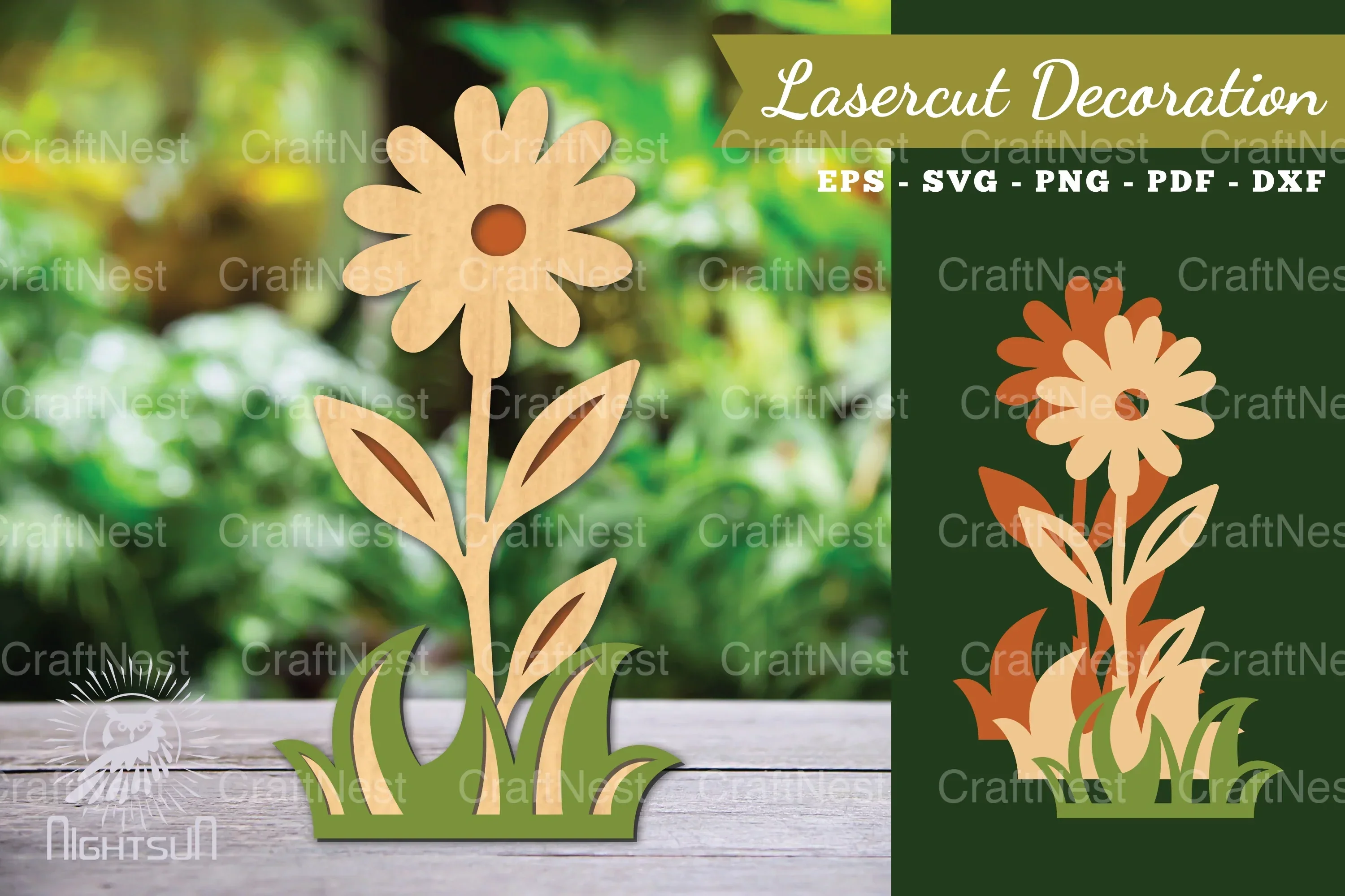 Flower Laser Cut Decoration SVG Bundle