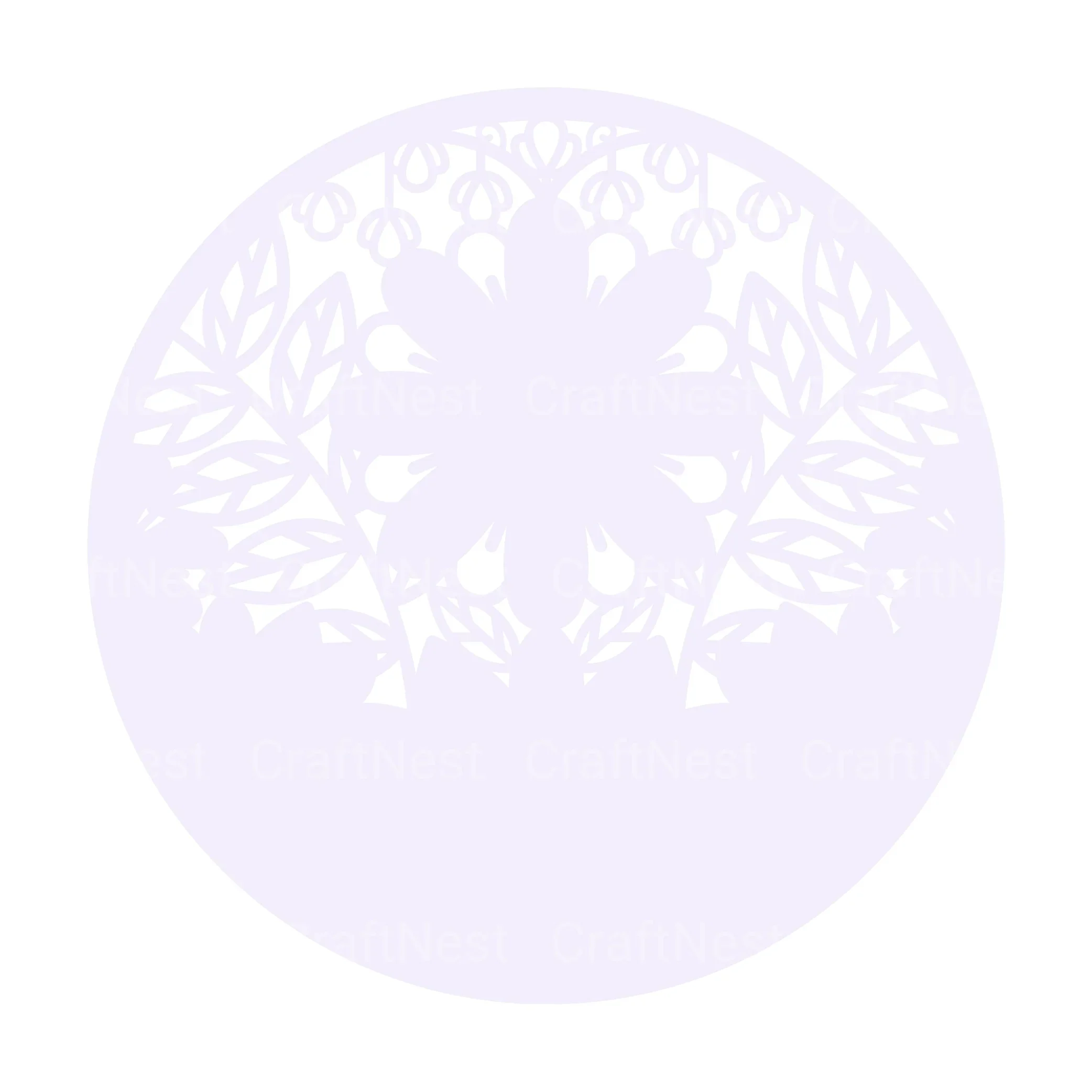 Flower Round 3D Layered Papercut Clipart Bundle - Image 5