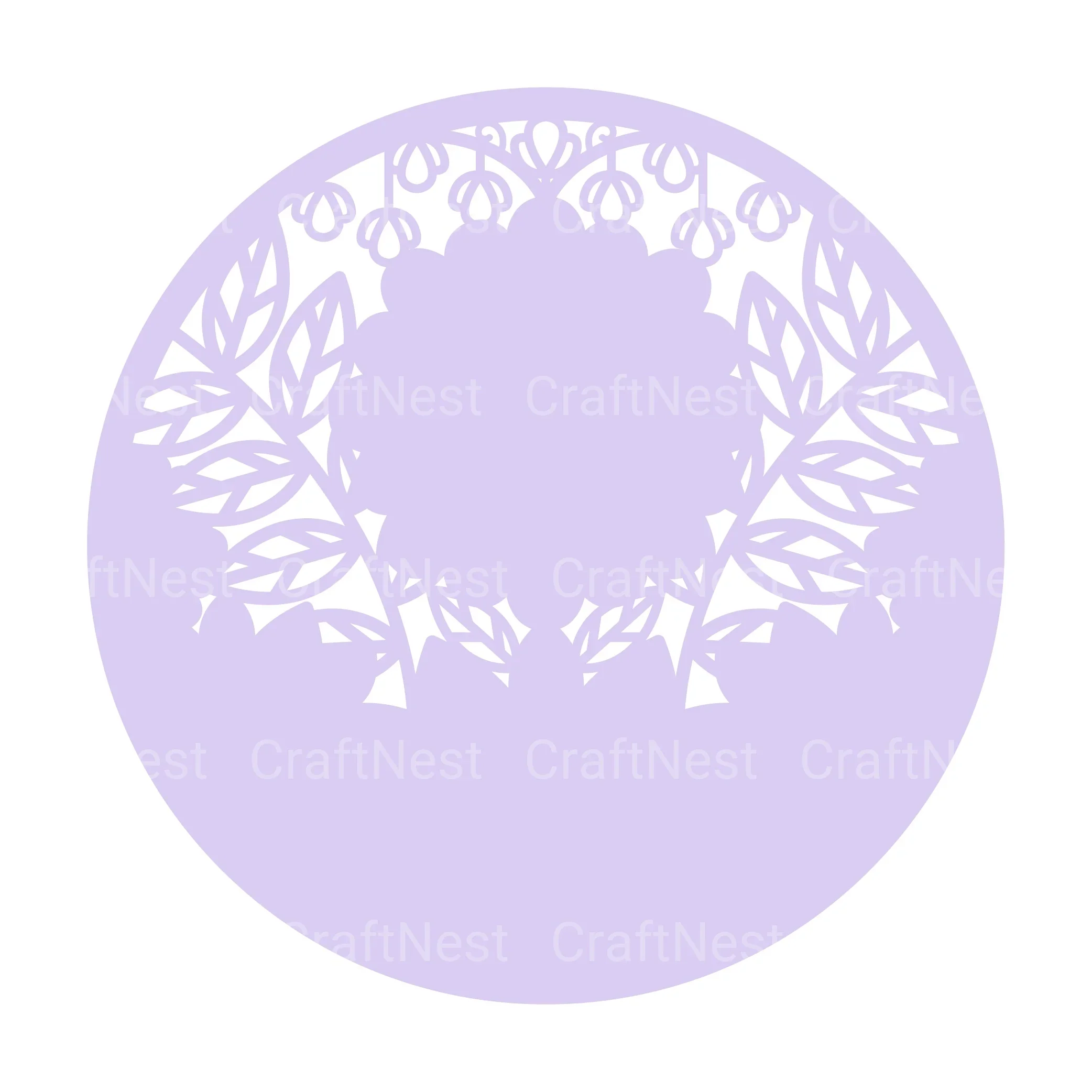 Flower Round 3D Layered Papercut Clipart Bundle - Image 6
