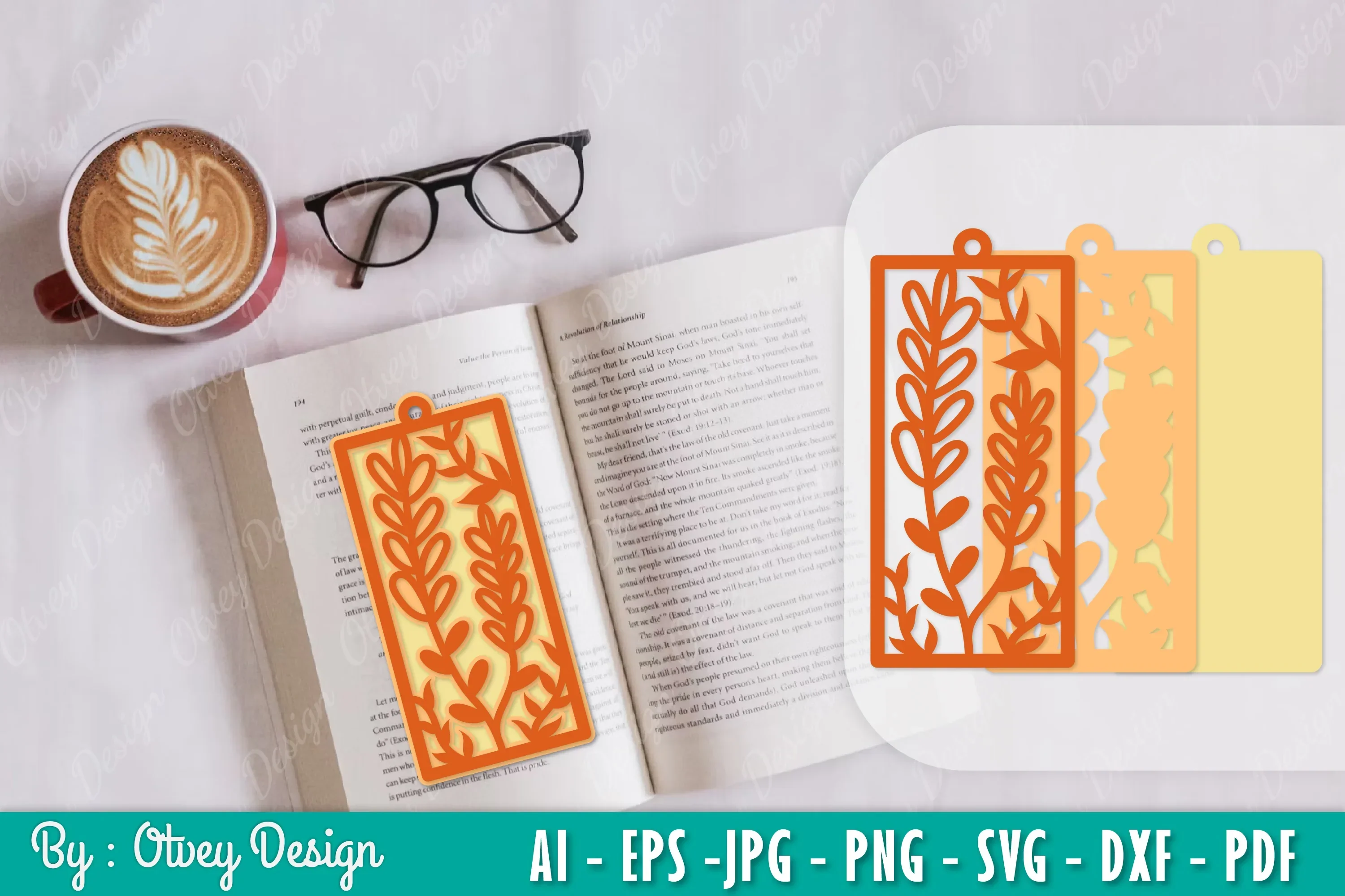 Flowers Bookmark SVG Bundle