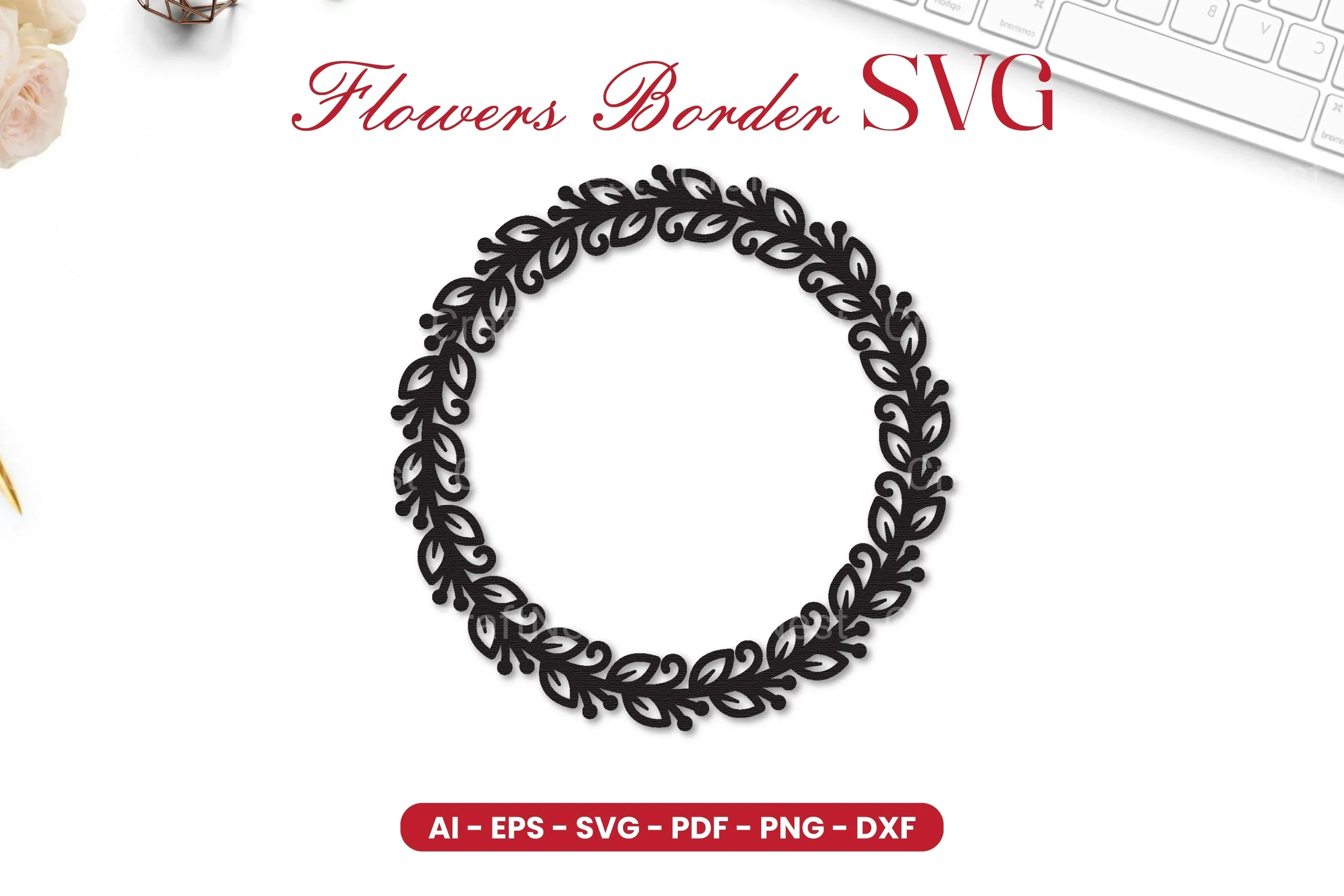 Flowers Border SVG Bundle