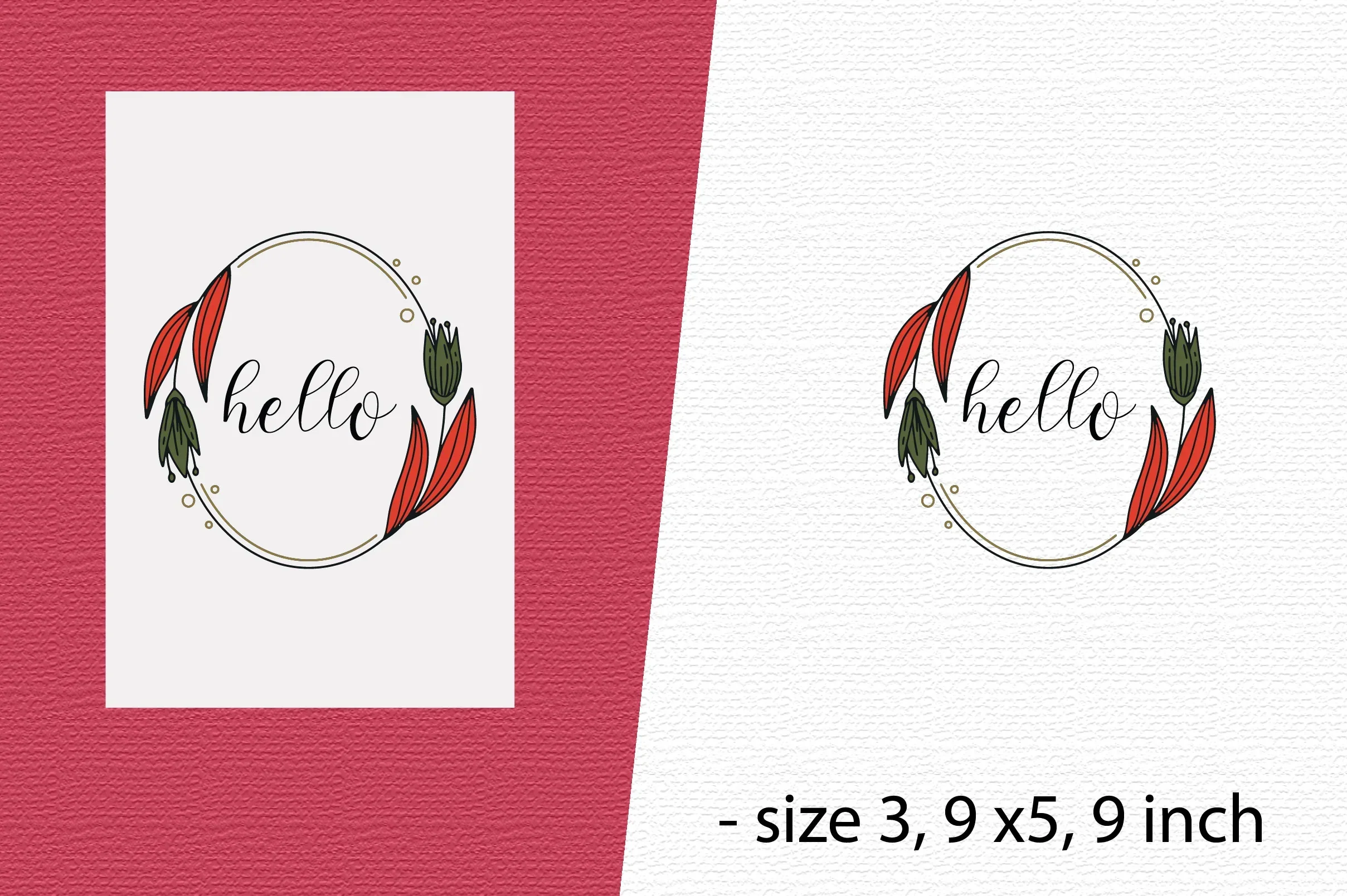 Flowers Card Flowers Illustrations With Recycled Envelope Bundle - Image 12