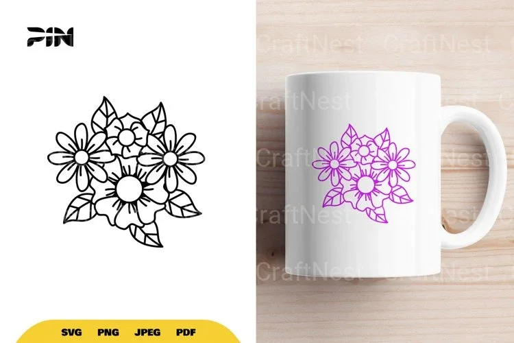 Flowers Cut File SVG Bundle