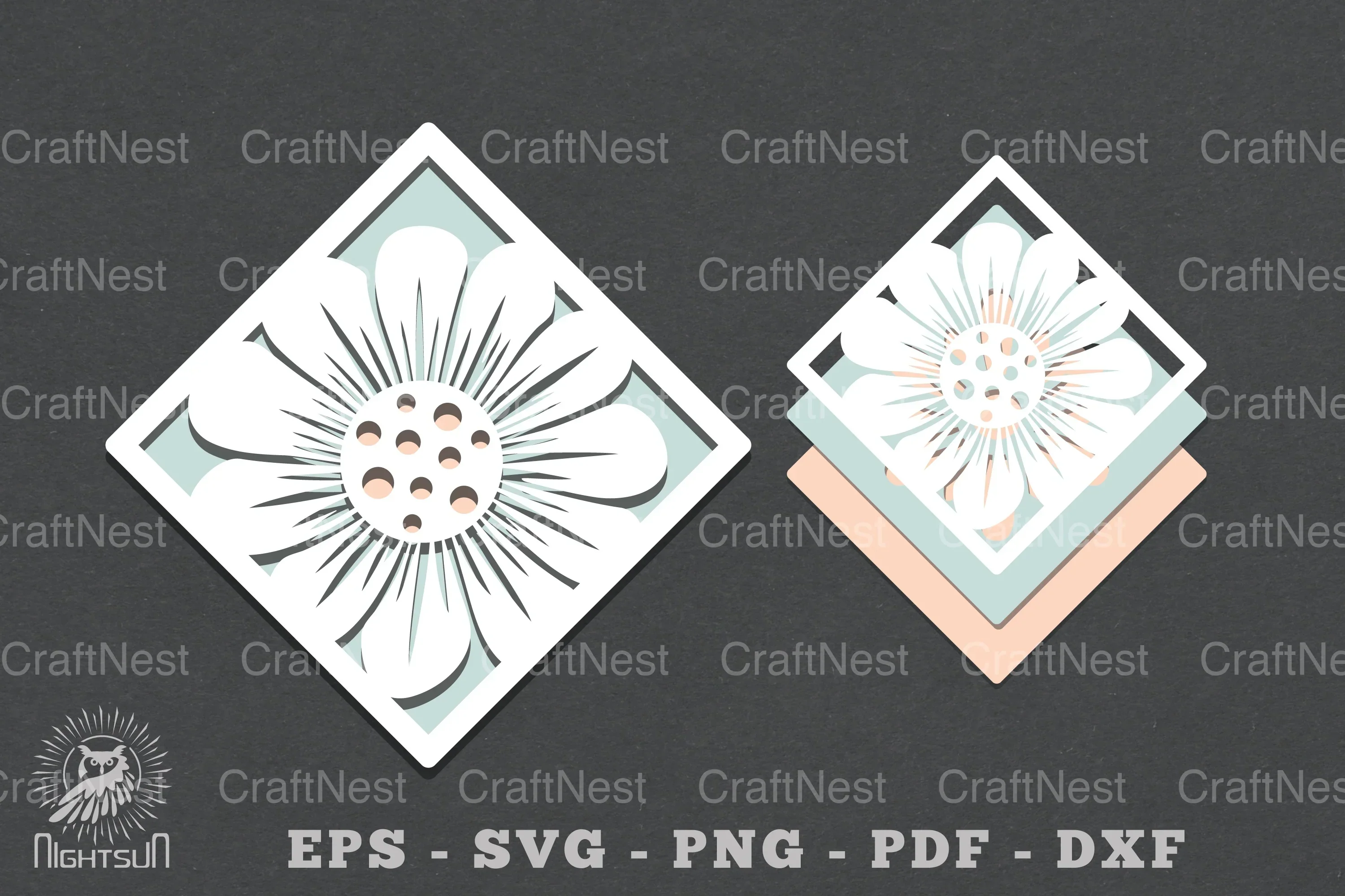 Flowers Layered Papercut SVG Bundle