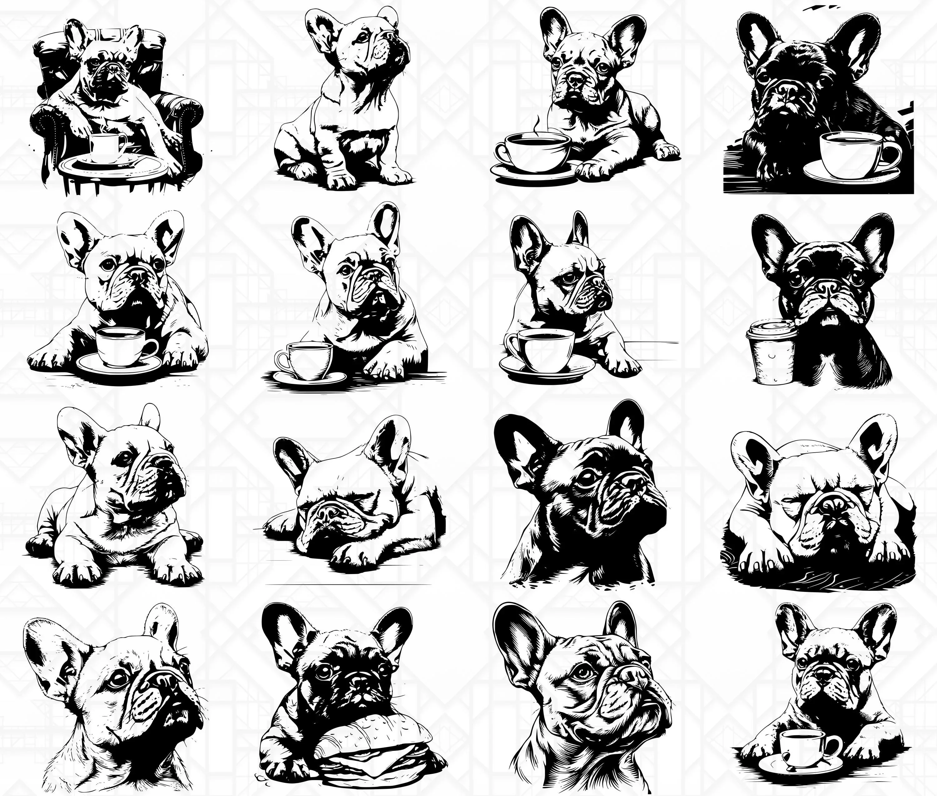 French Bulldog SVG Bundle - Image 4