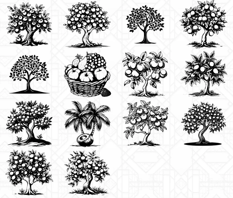 Fruit Trees SVG Bundle - Image 4