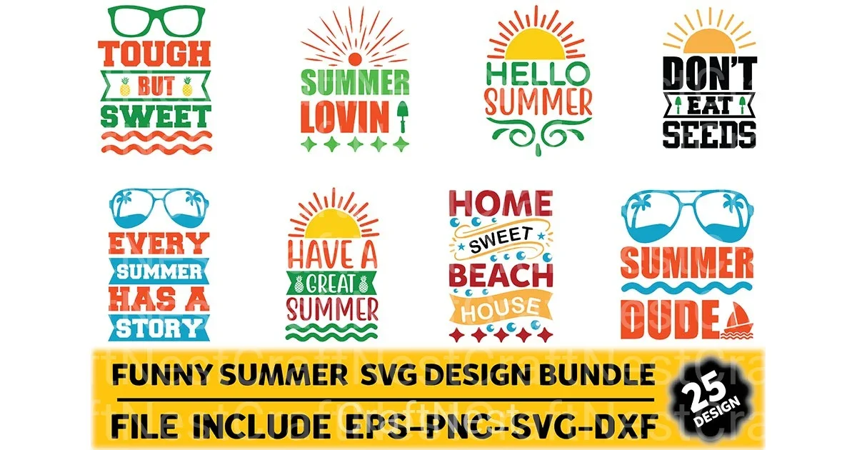 Funny Summer Design Bundle