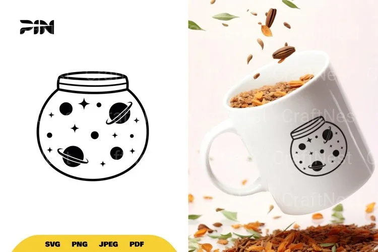 Galaxy in a Jar SVG Bundle