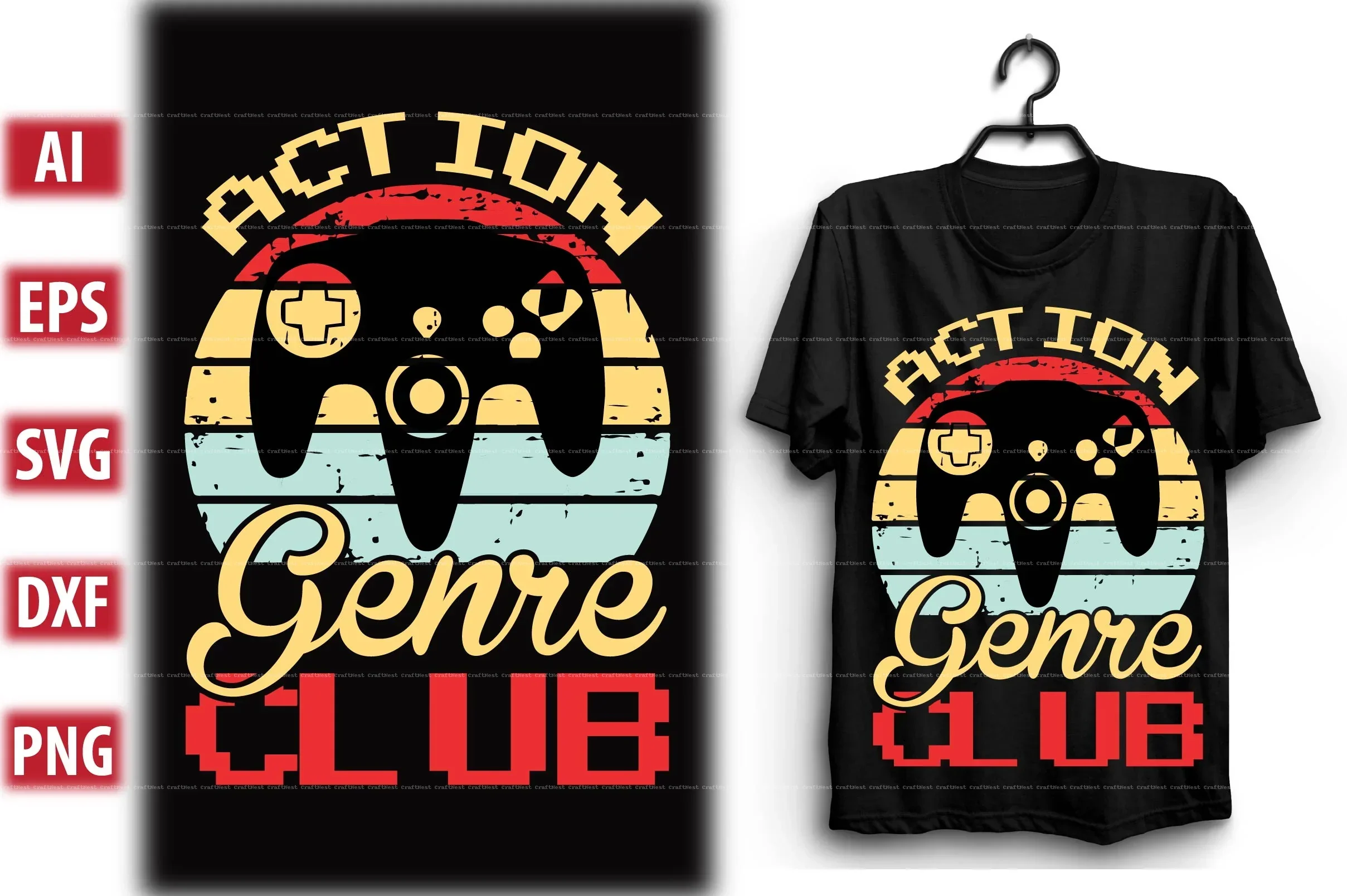 Gaming T-Shirt Design SVG Bundle - Image 10