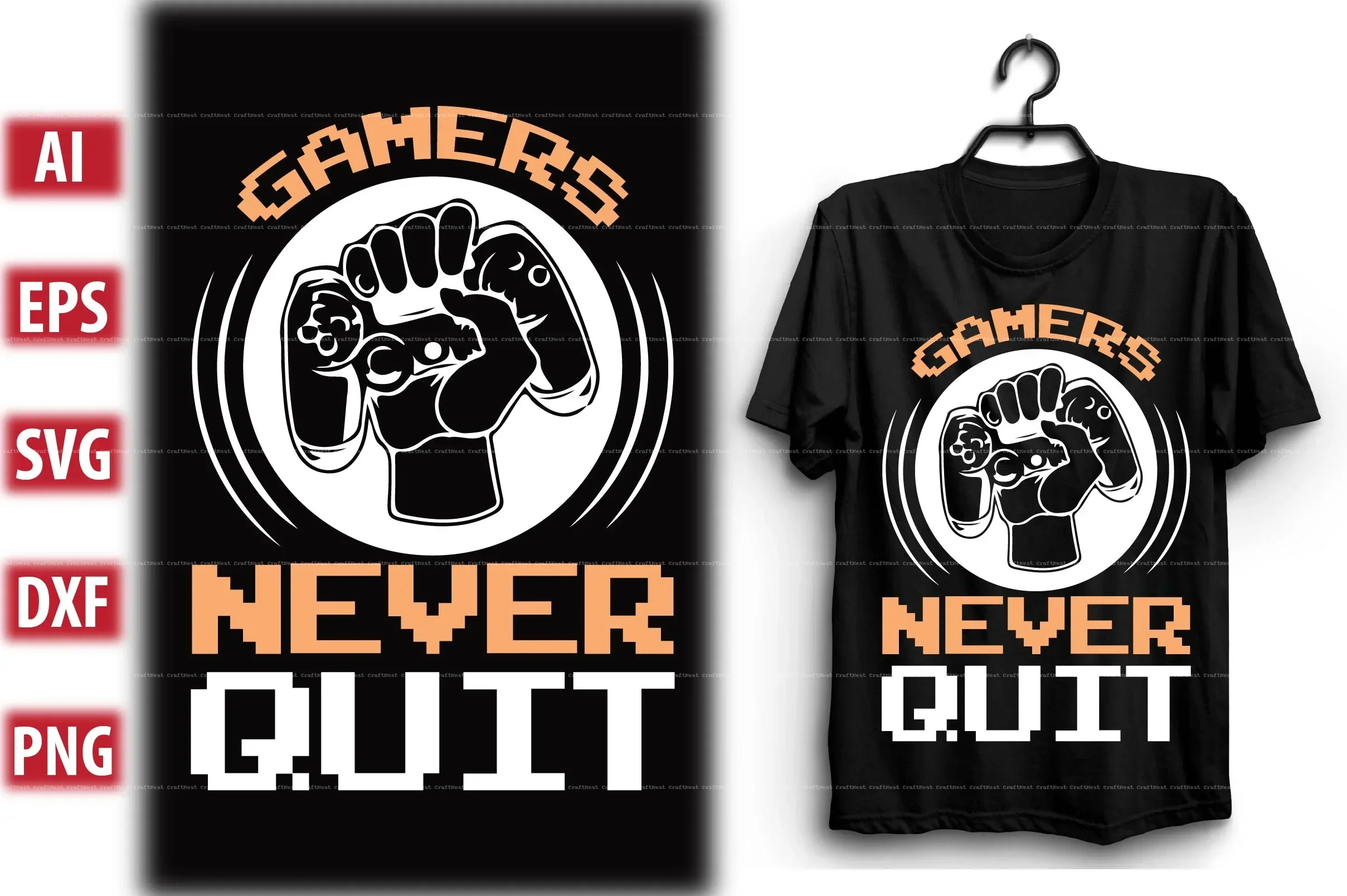 Gaming T-Shirt Design SVG Bundle - Image 11