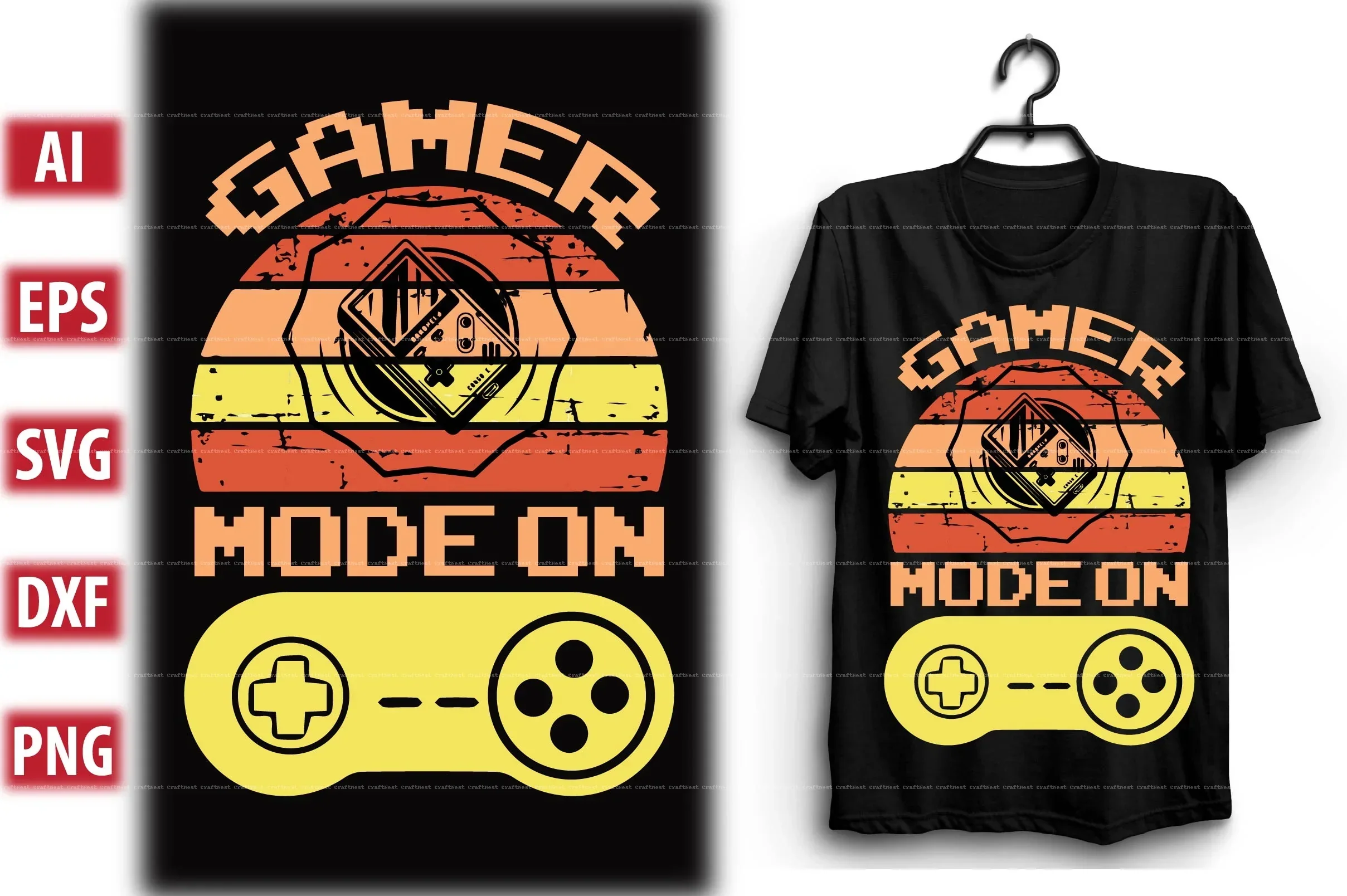 Gaming T-Shirt Design SVG Bundle - Image 12
