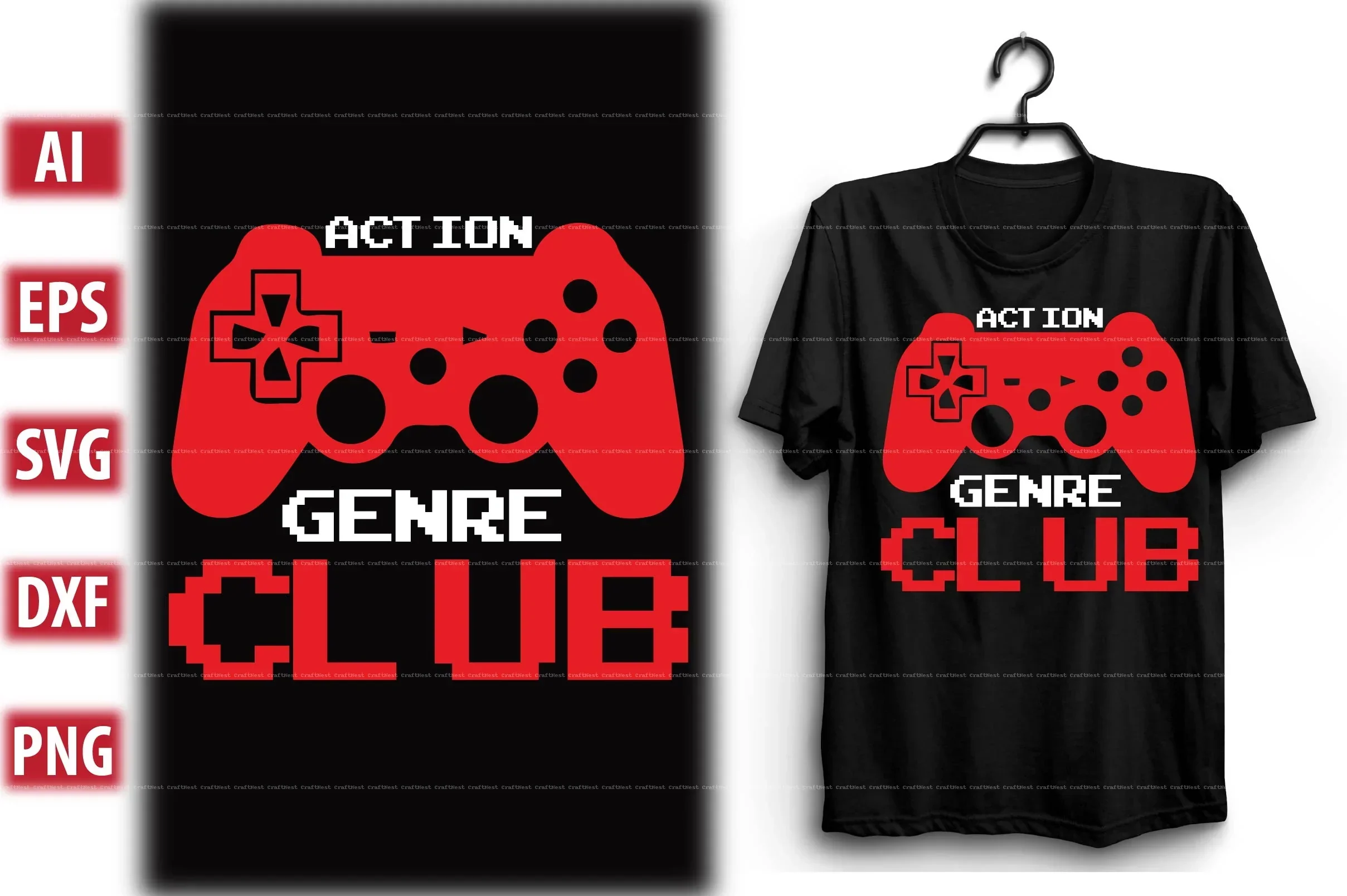 Gaming T-Shirt Design SVG Bundle - Image 10
