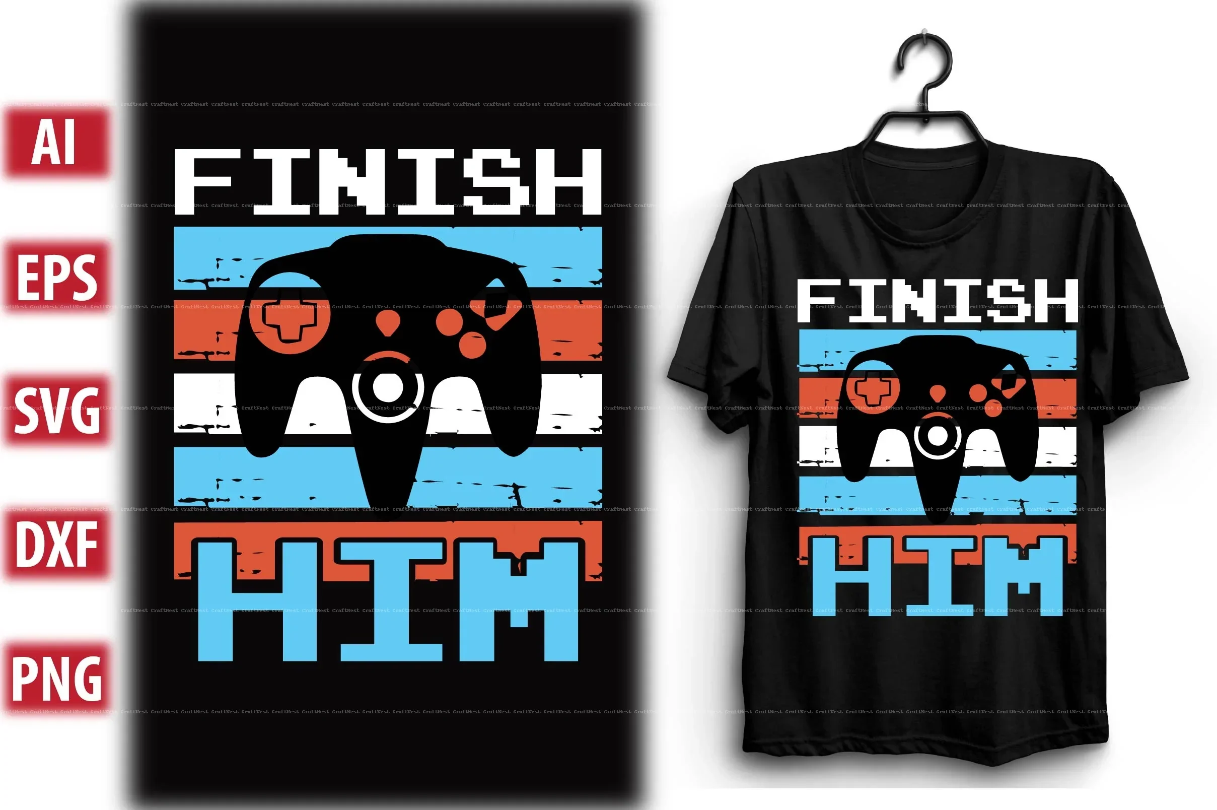 Gaming T-Shirt Design SVG Bundle - Image 2