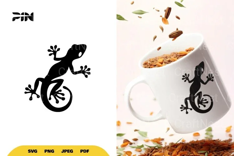 Gecko Silhouette SVG Bundle
