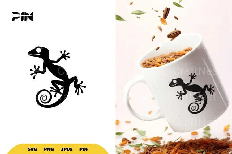 Gecko Silhouette SVG Bundle