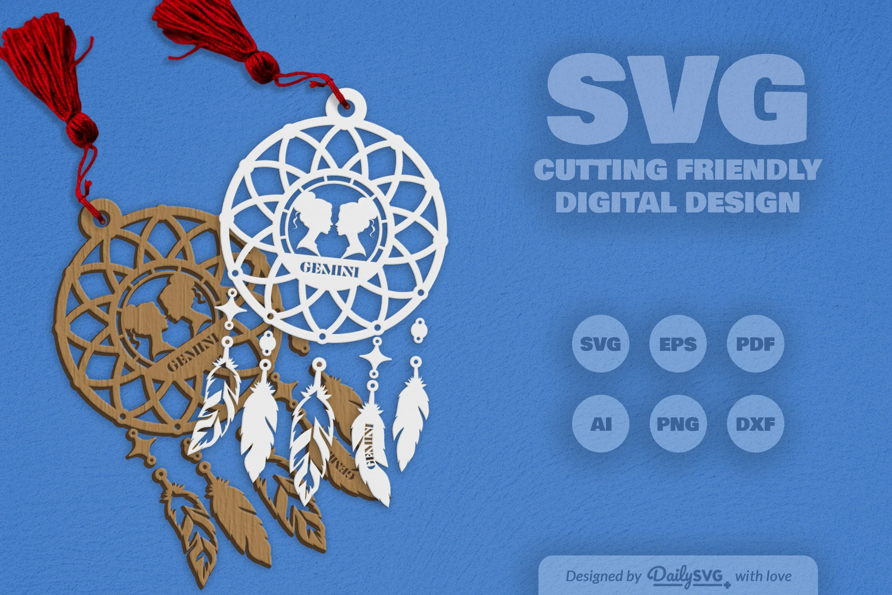 Gemini Dream Catcher Set SVG Bundle - Image 2