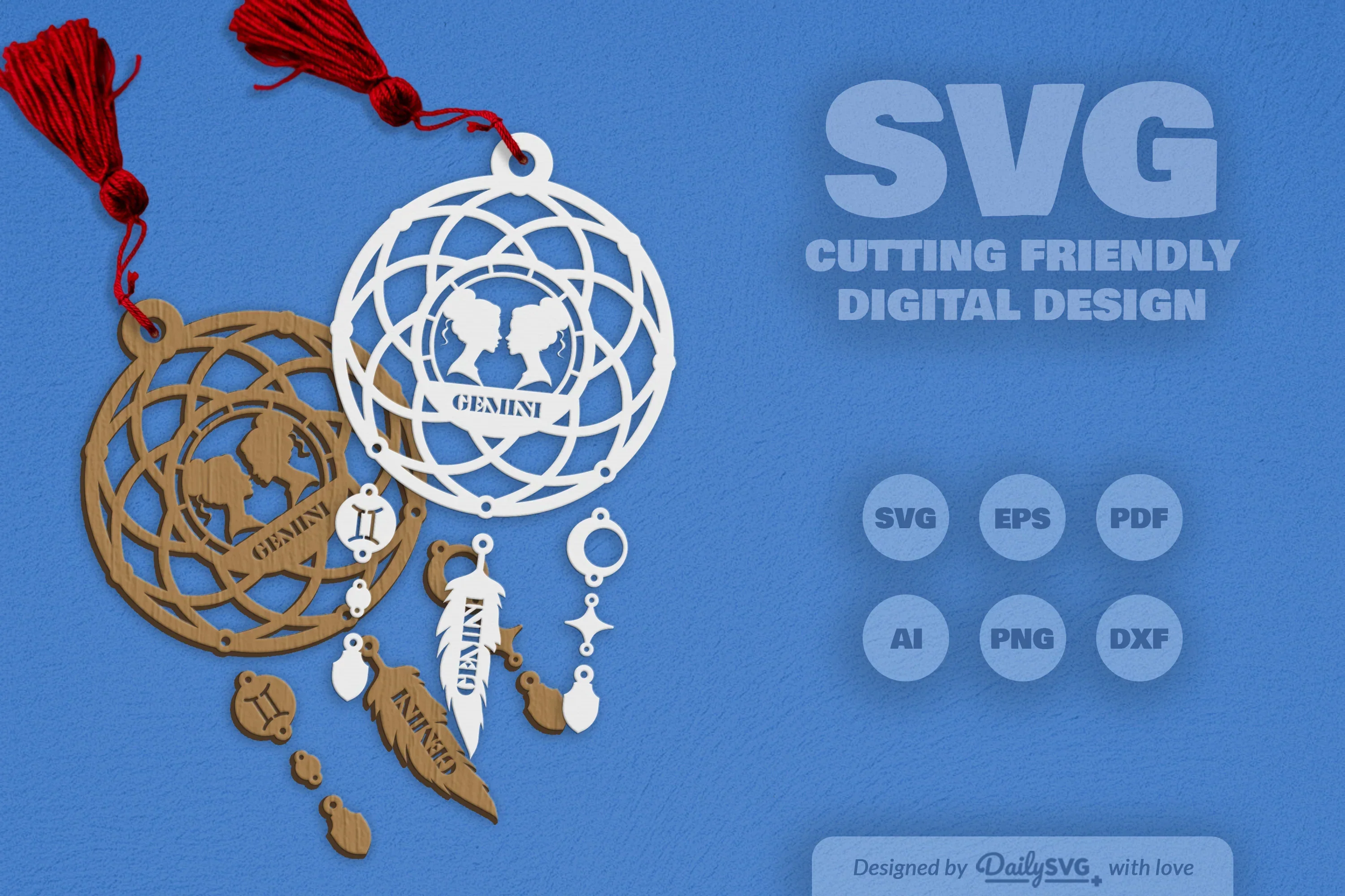 Gemini Dream Catcher Set SVG Bundle - Image 2