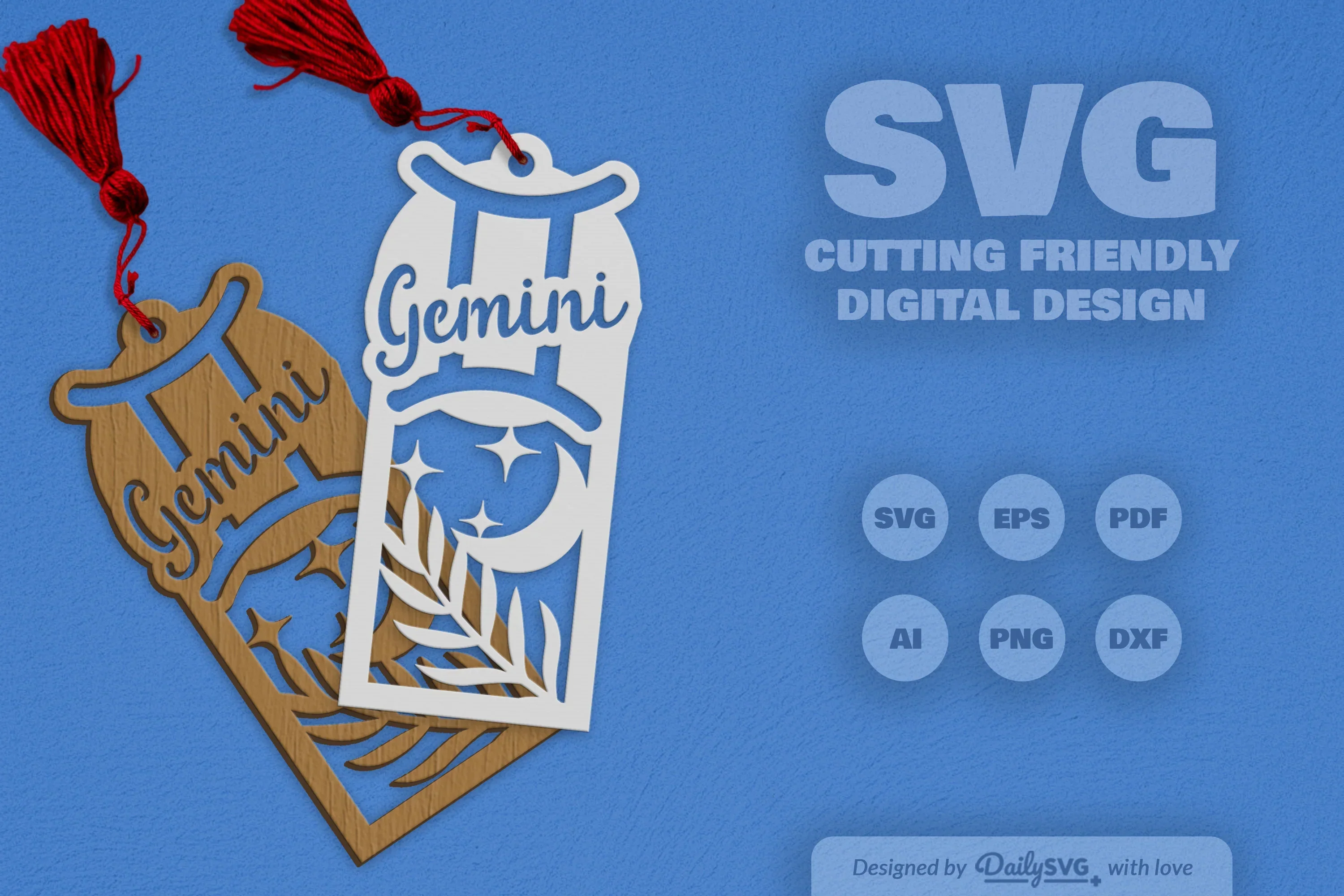Gemini Zodiac SVG Laser Cut SVG Bundle - Image 2