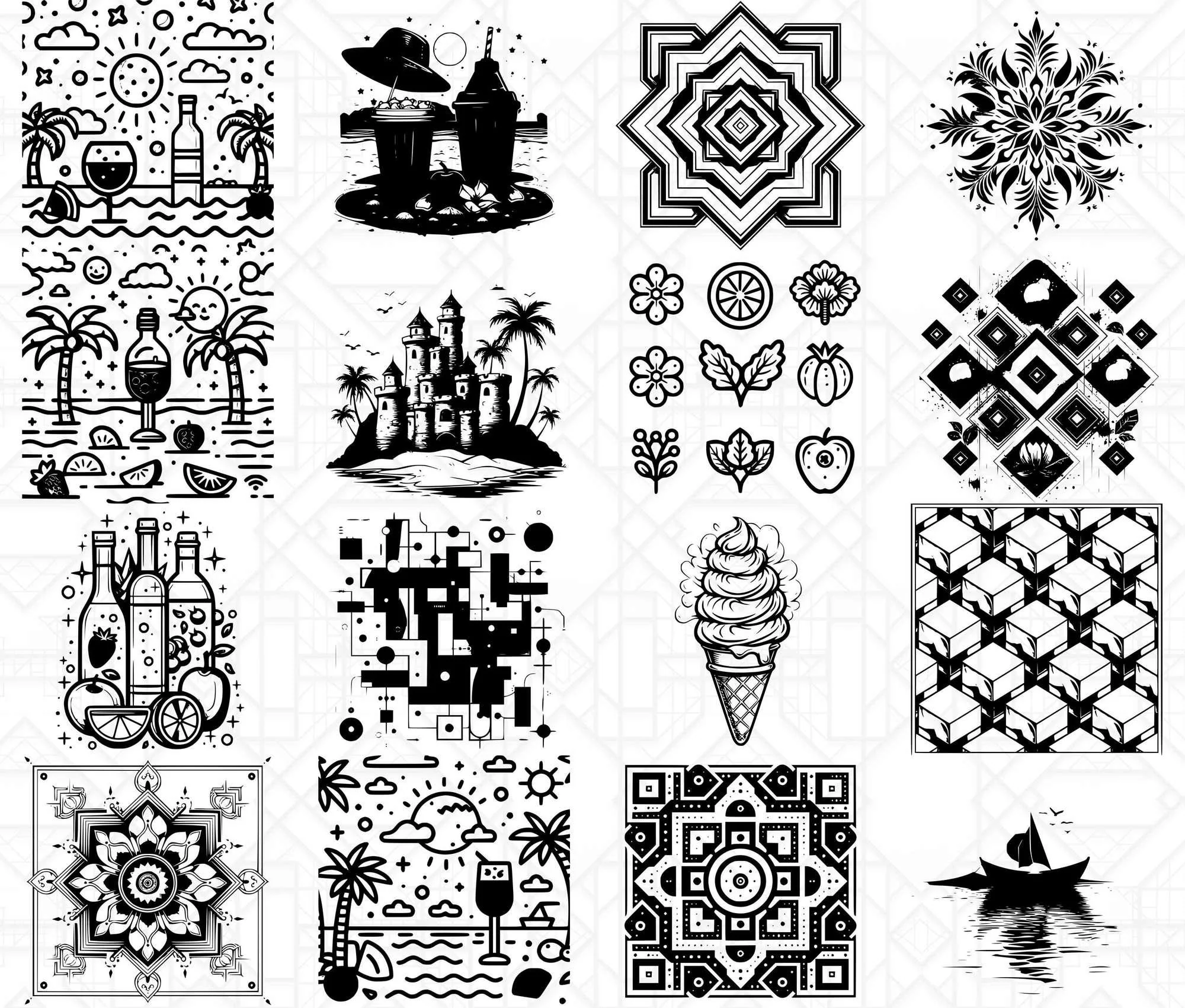 Geometric Summer SVG Bundle - Image 5
