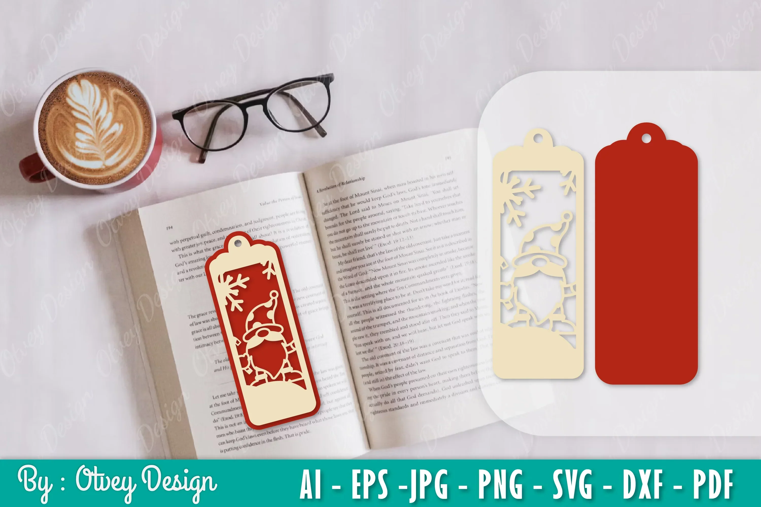 Gnome Bookmark SVG Bundle