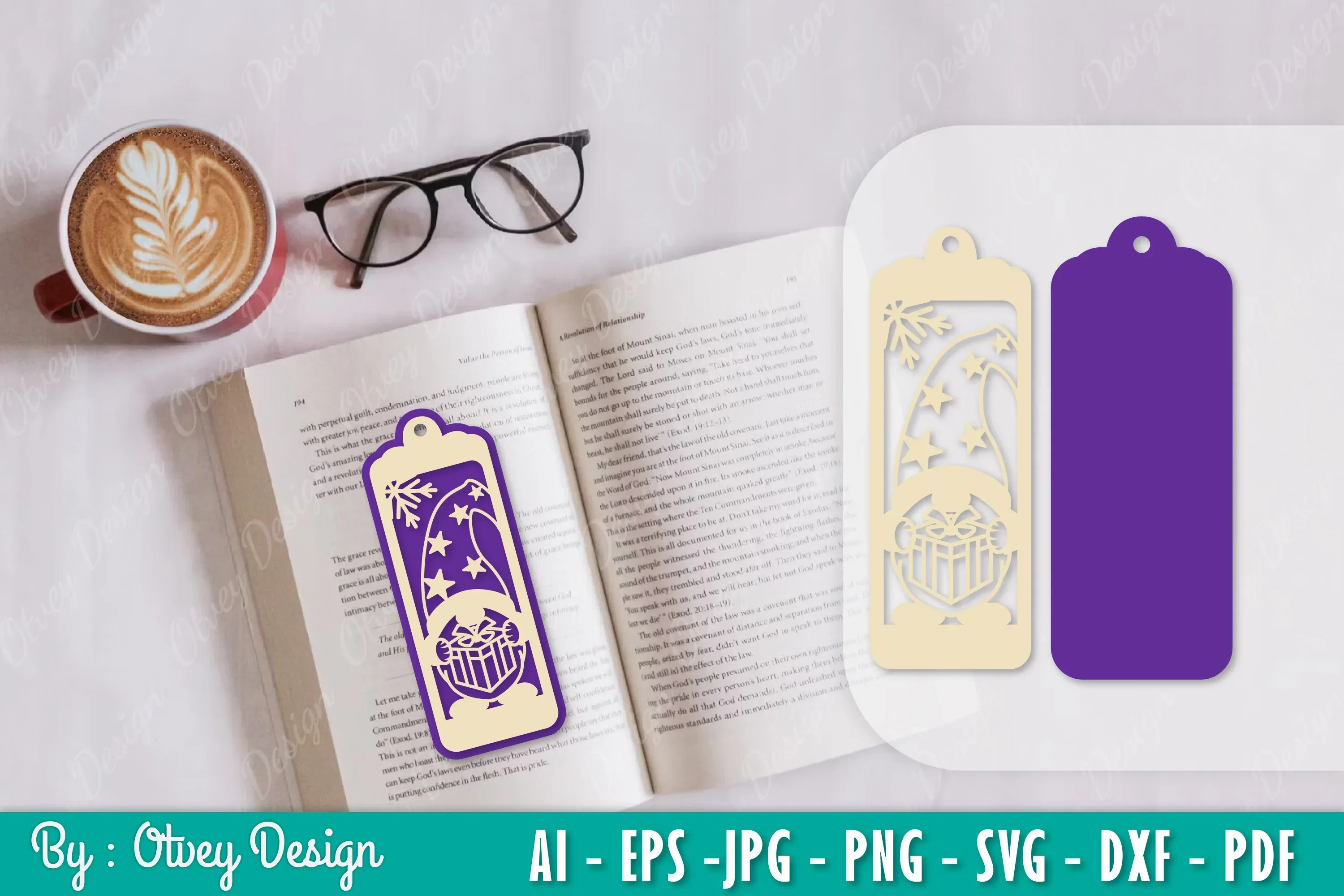Gnome Bookmark SVG Bundle