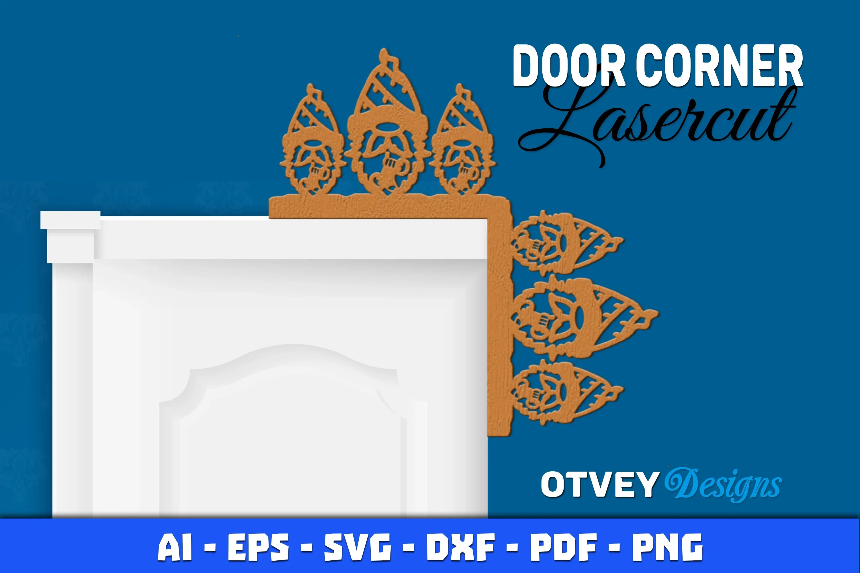 Gnome Christmas Door Corner SVG Bundle