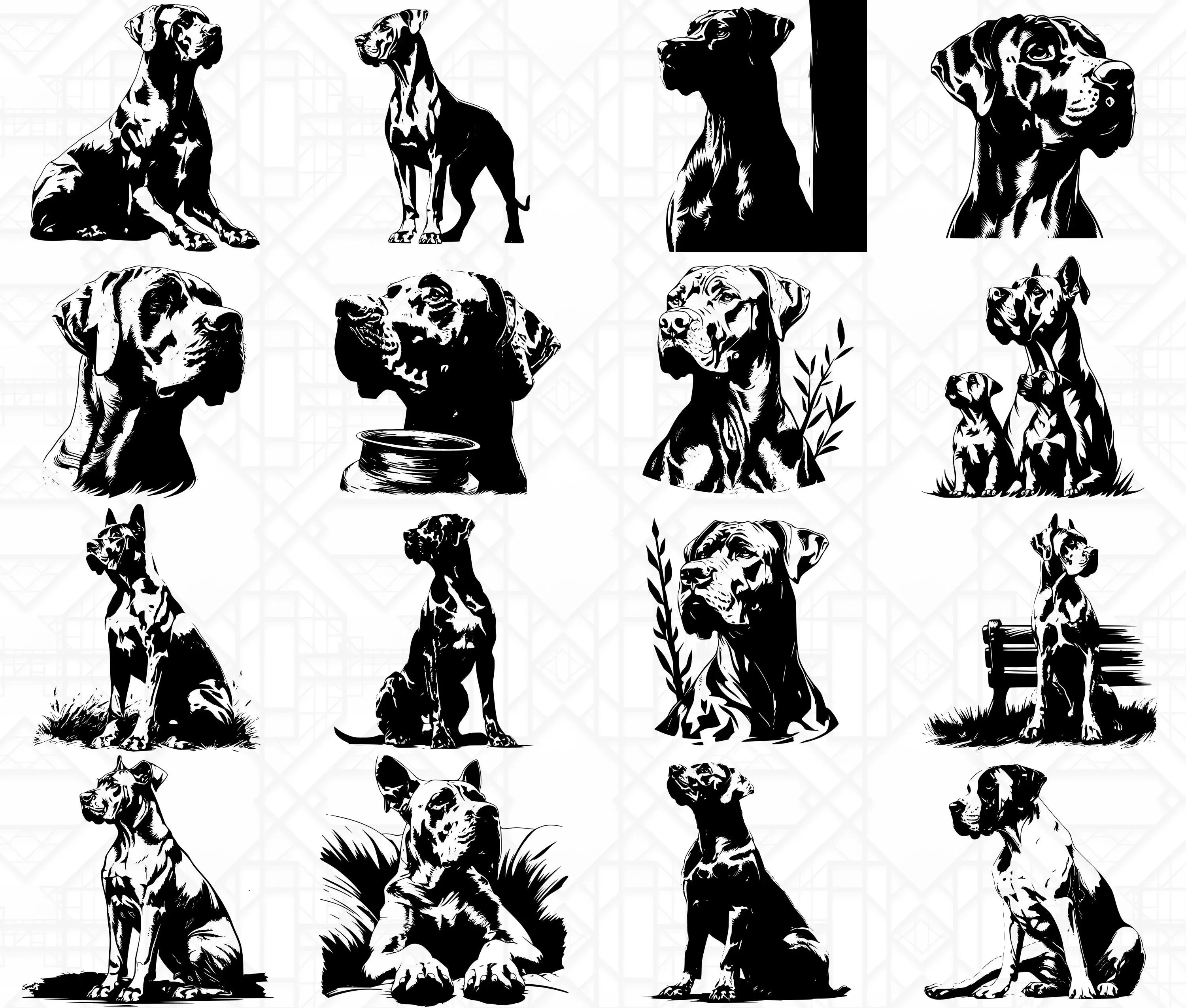 Great Dane SVG Bundle - Image 3