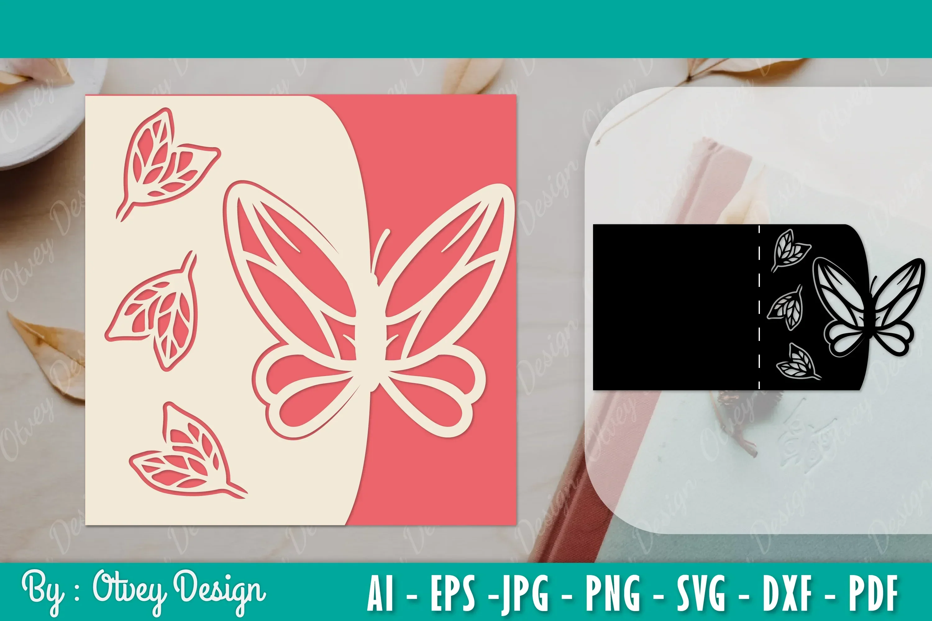 Greeting Card Butterfly Papercut SVG Bundle