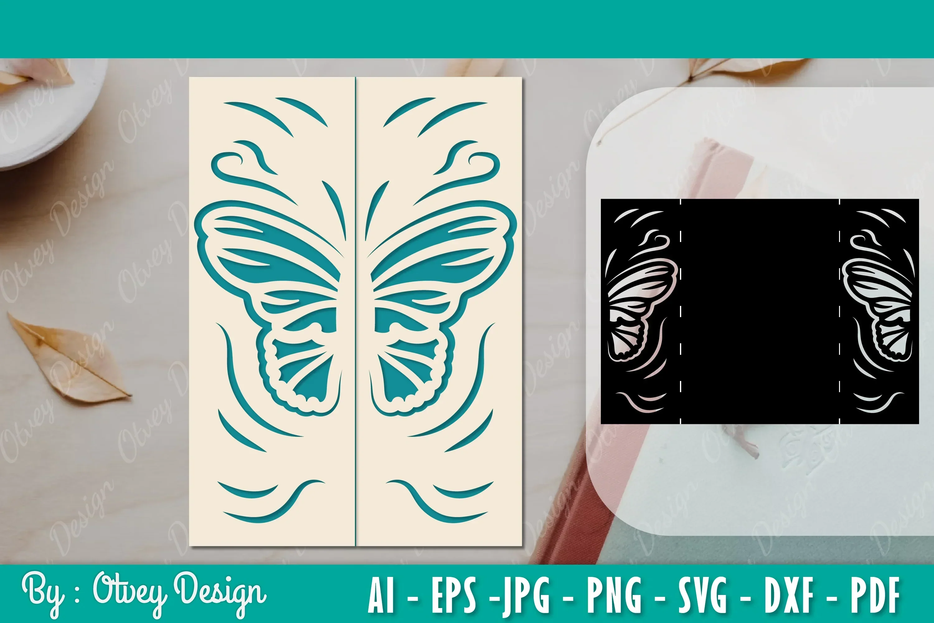 Greeting Card Butterfly SVG Bundle