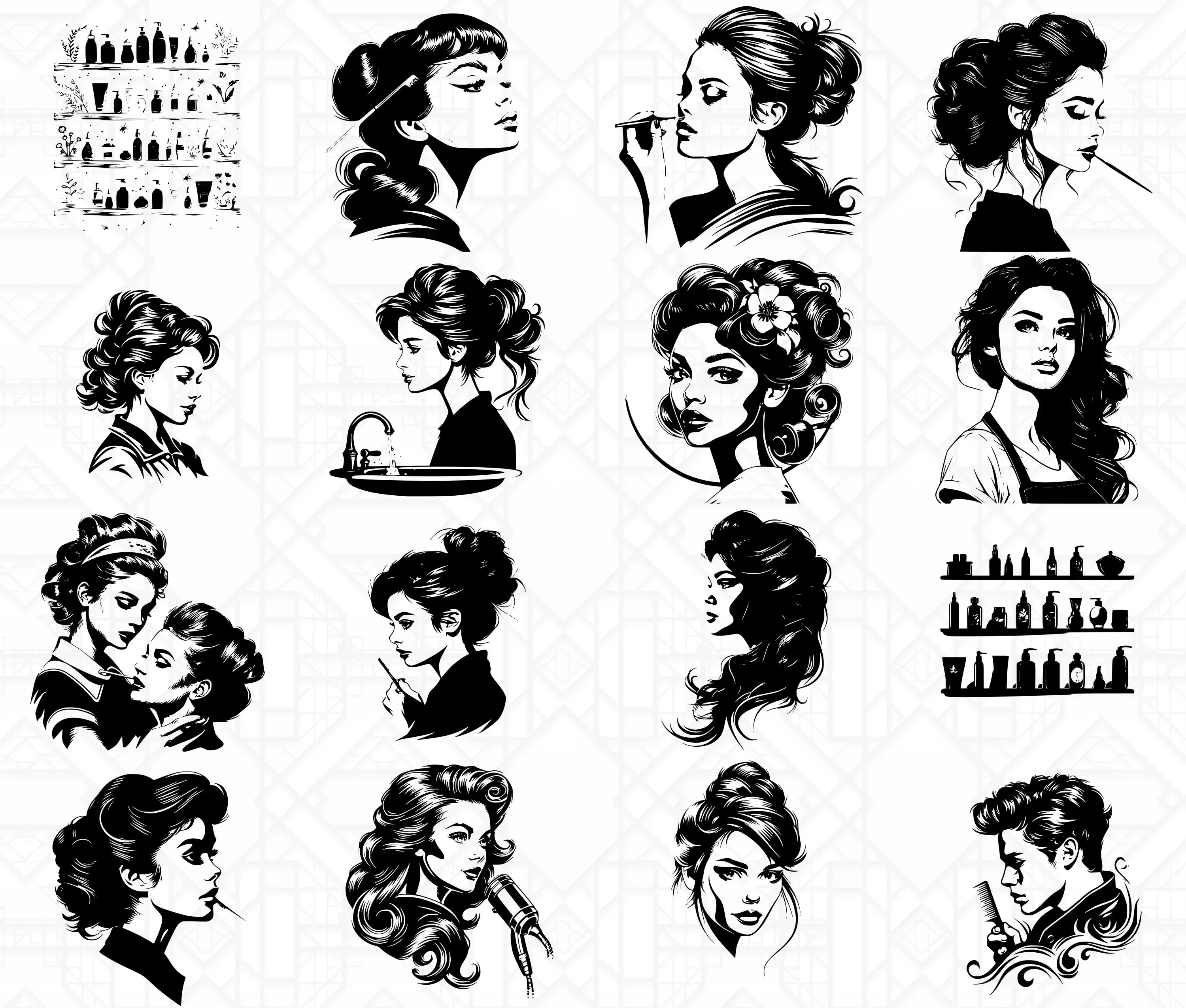 Hairdresser SVG Bundle - Image 4