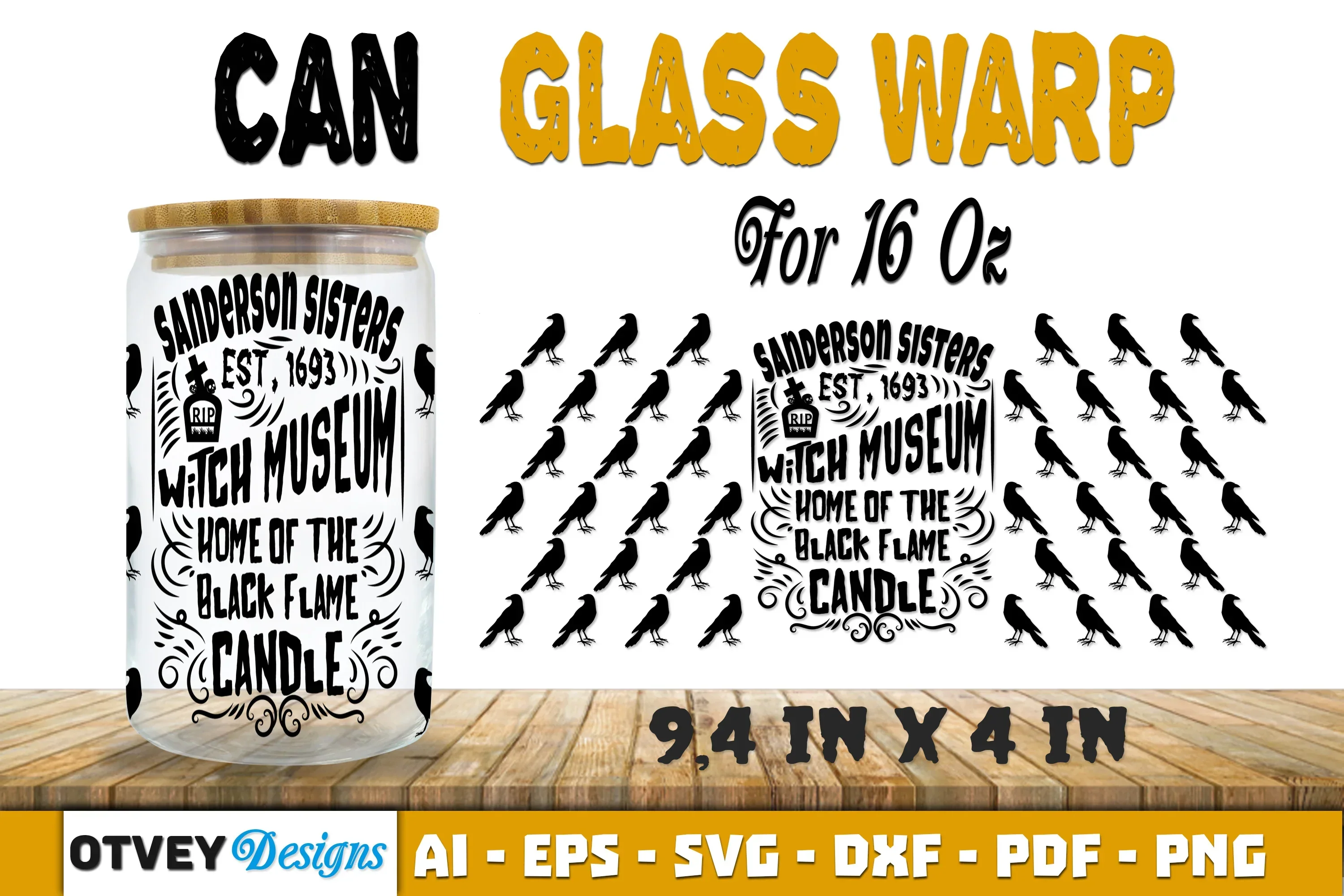 Halloween 16 oz Can Glass Wrap SVG Bundle121