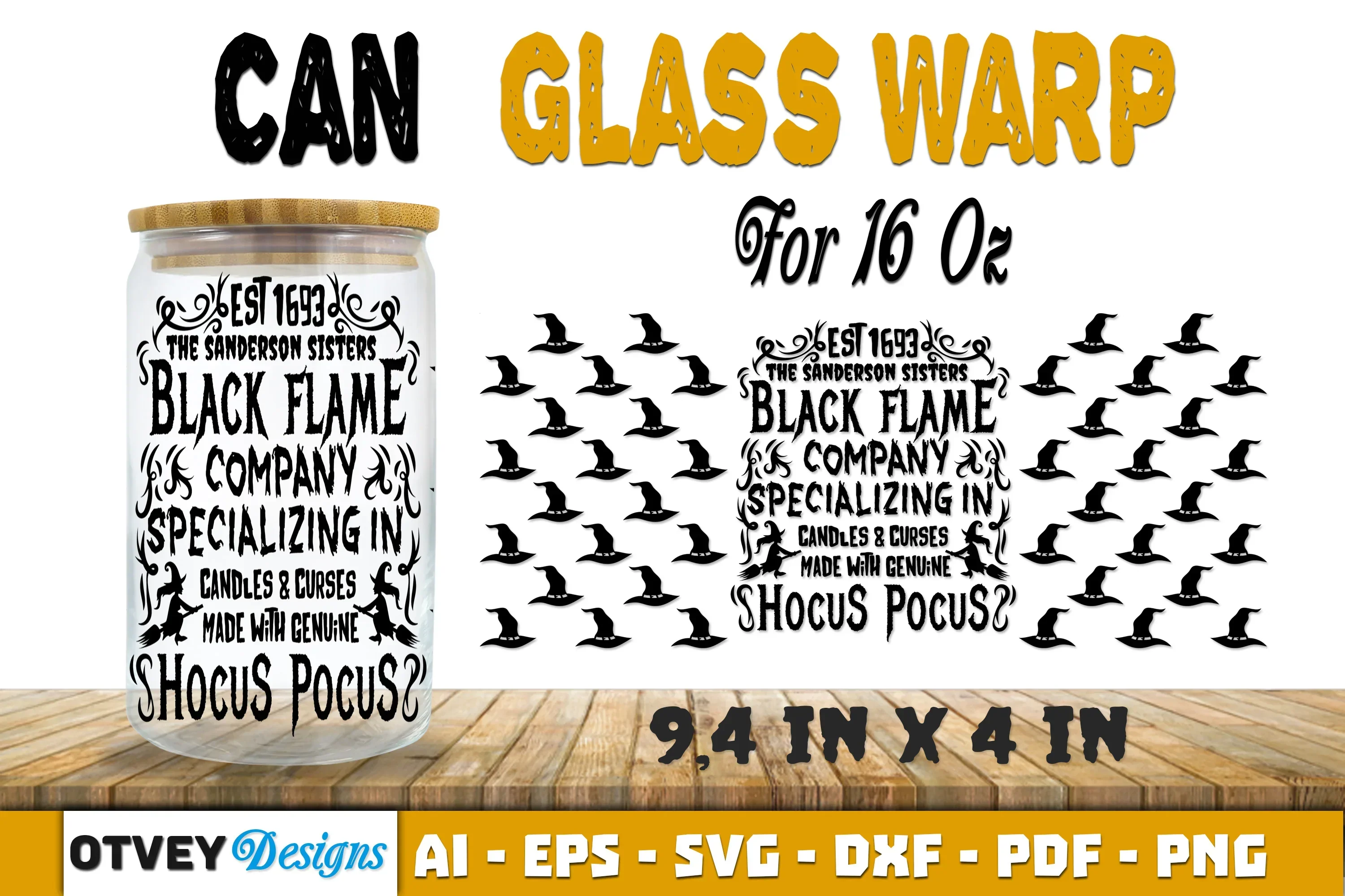 Halloween 16 oz Can Glass Wrap SVG Bundle66