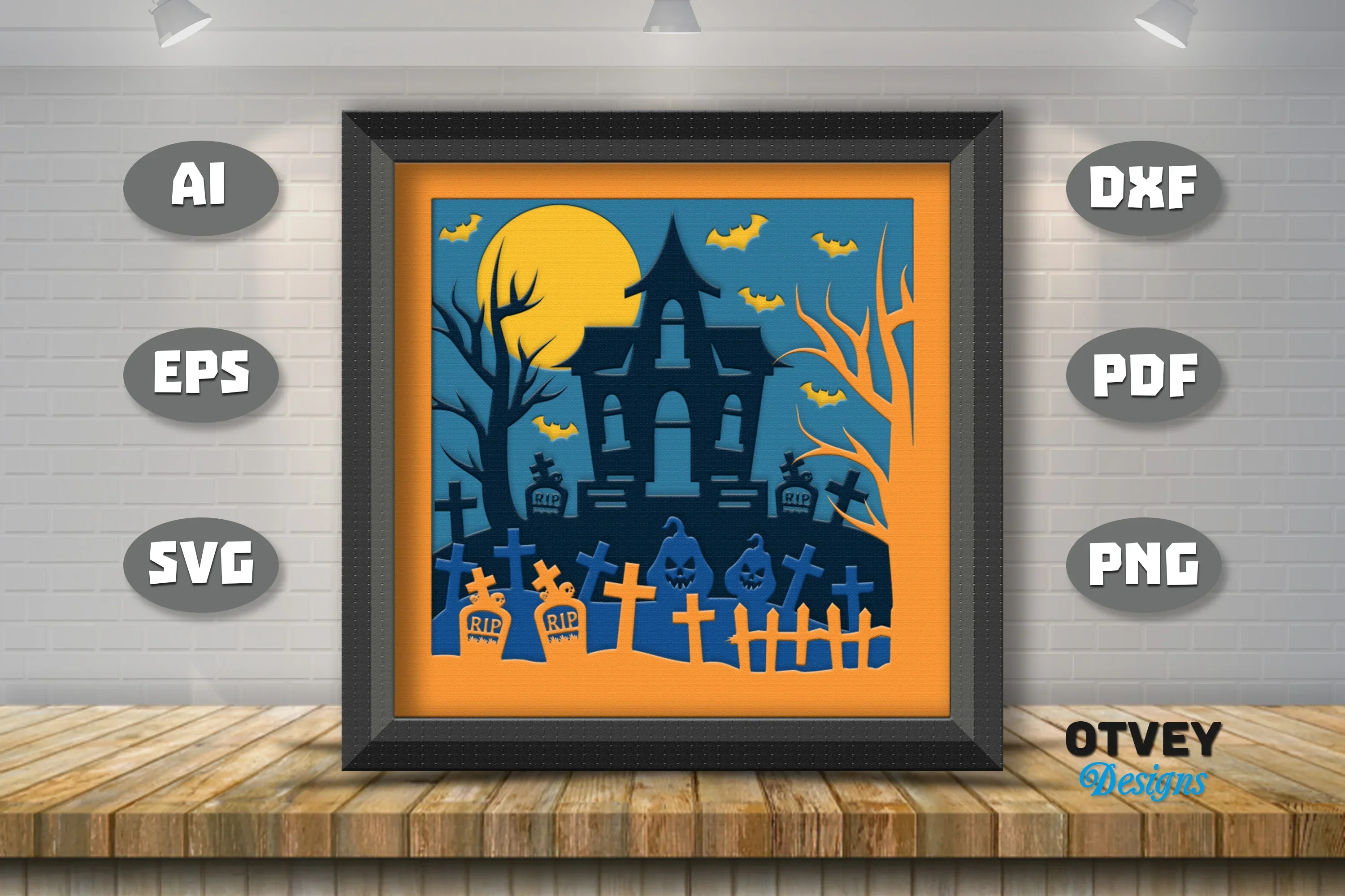 Halloween 3D Shadow Box SVG Bundle