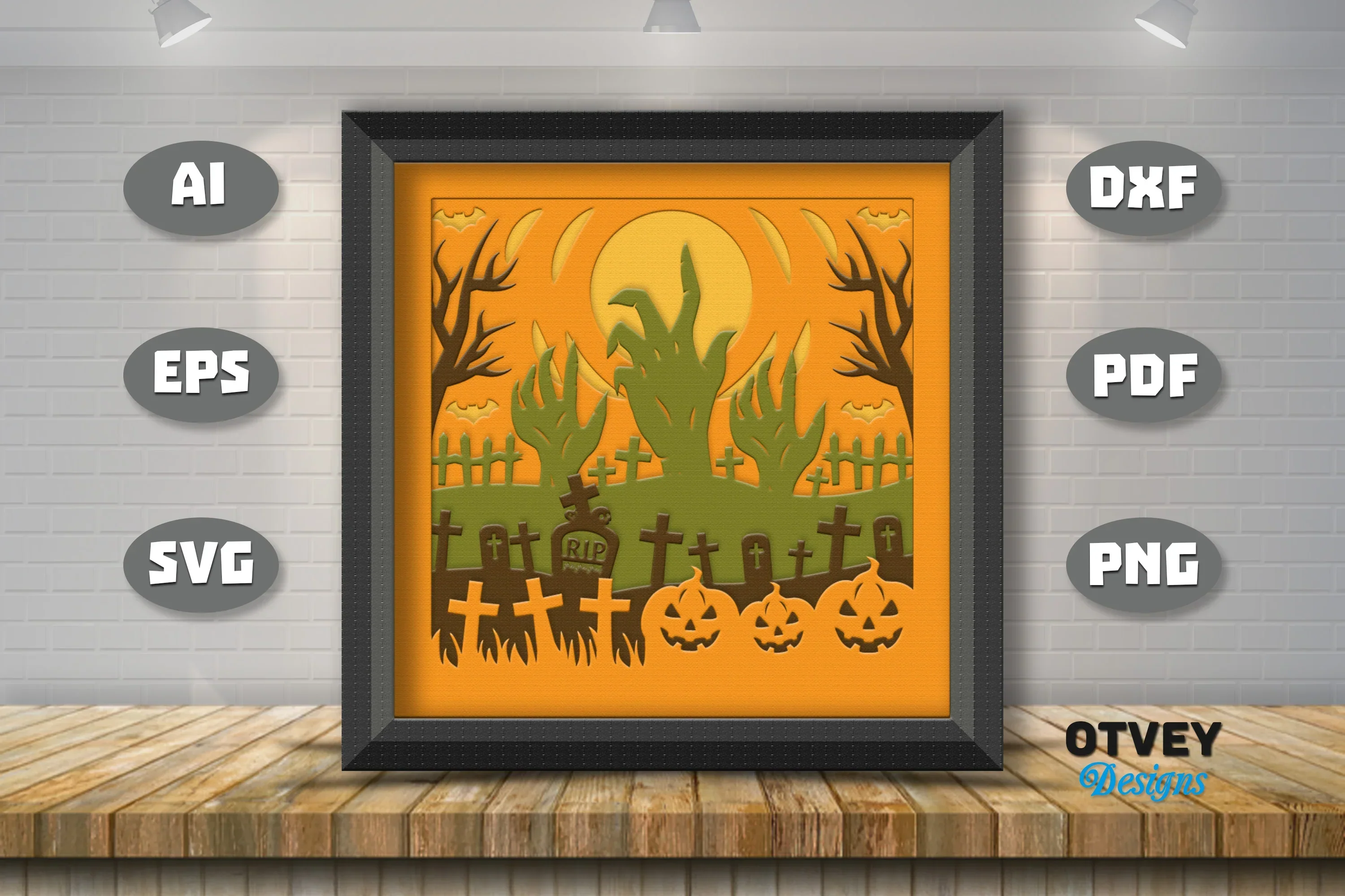 Halloween 3D Shadow Box SVG Bundle