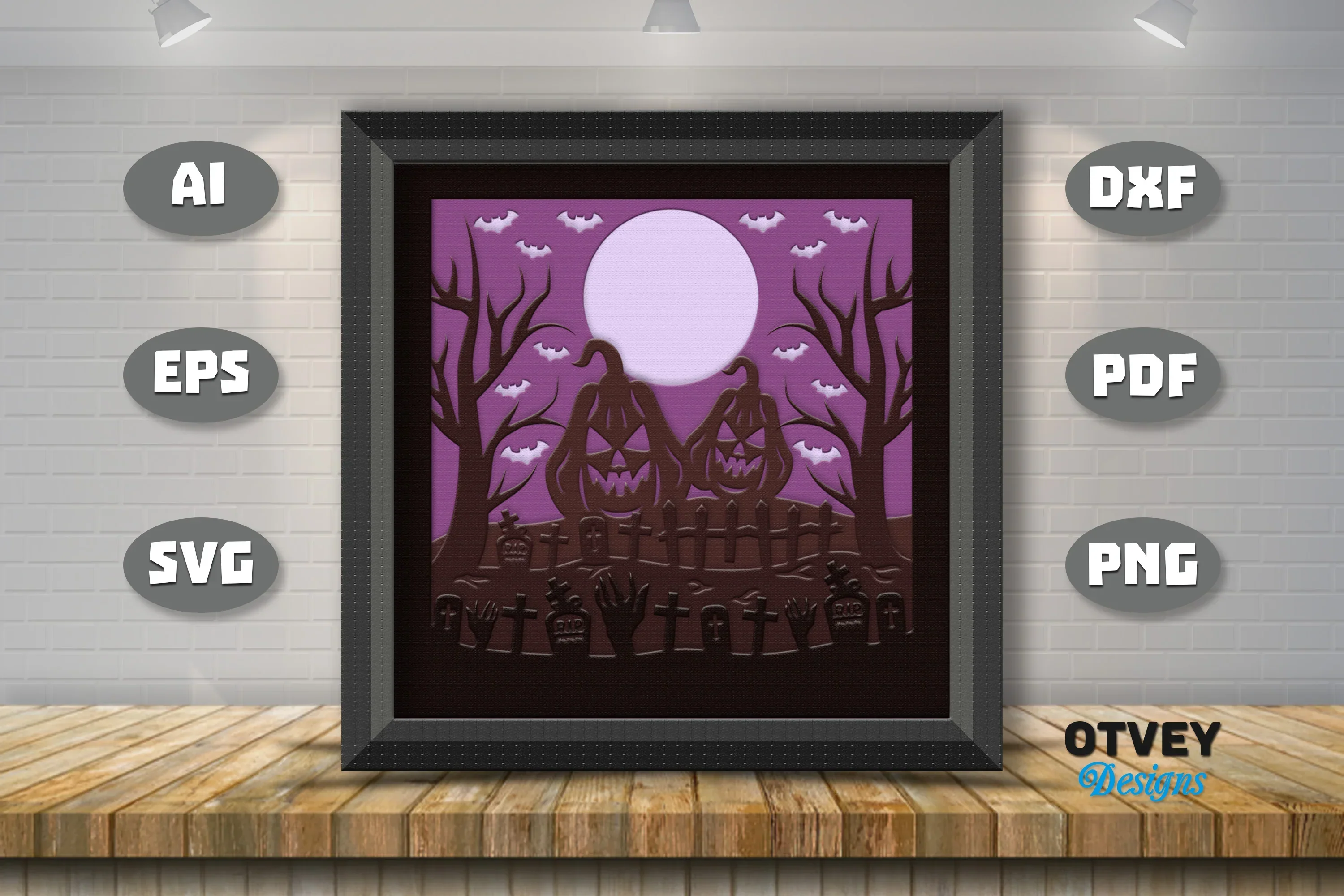 Halloween 3D Shadow Box SVG Bundle