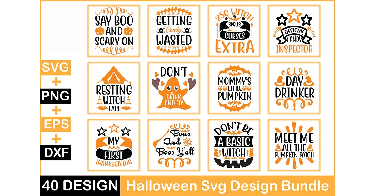 Halloween 40 SVG Bundle