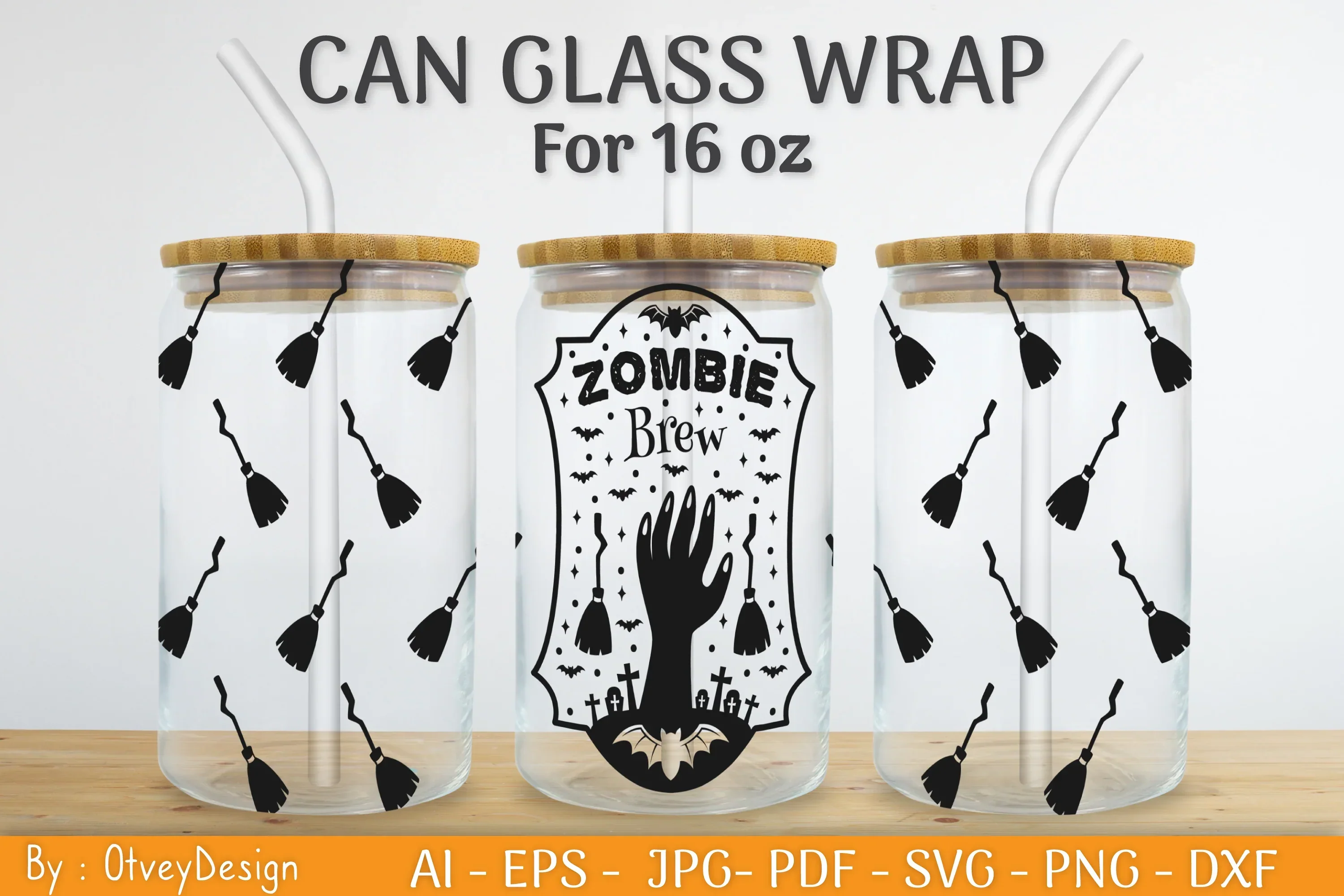Halloween Beer Can Glass SVG Bundle - Image 2